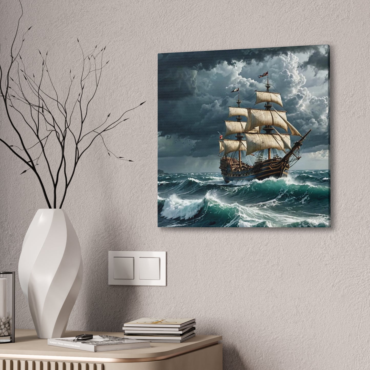 Sailing Ship - Canvas Stretched, 0.75" - Father's Day