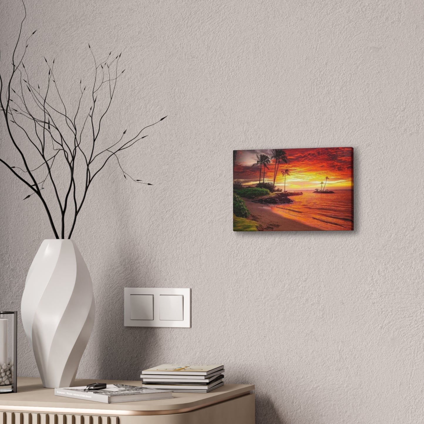 Sunset Island - Canvas Stretched, 0.75"