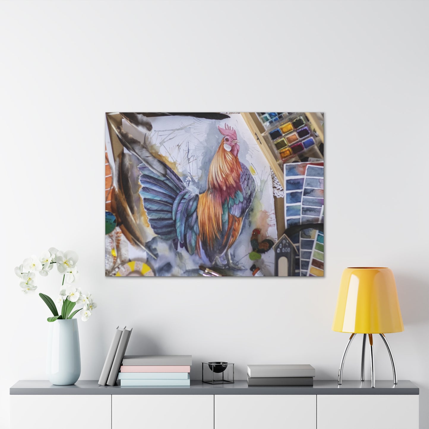 Rooster Art - Canvas Stretched, 0.75"