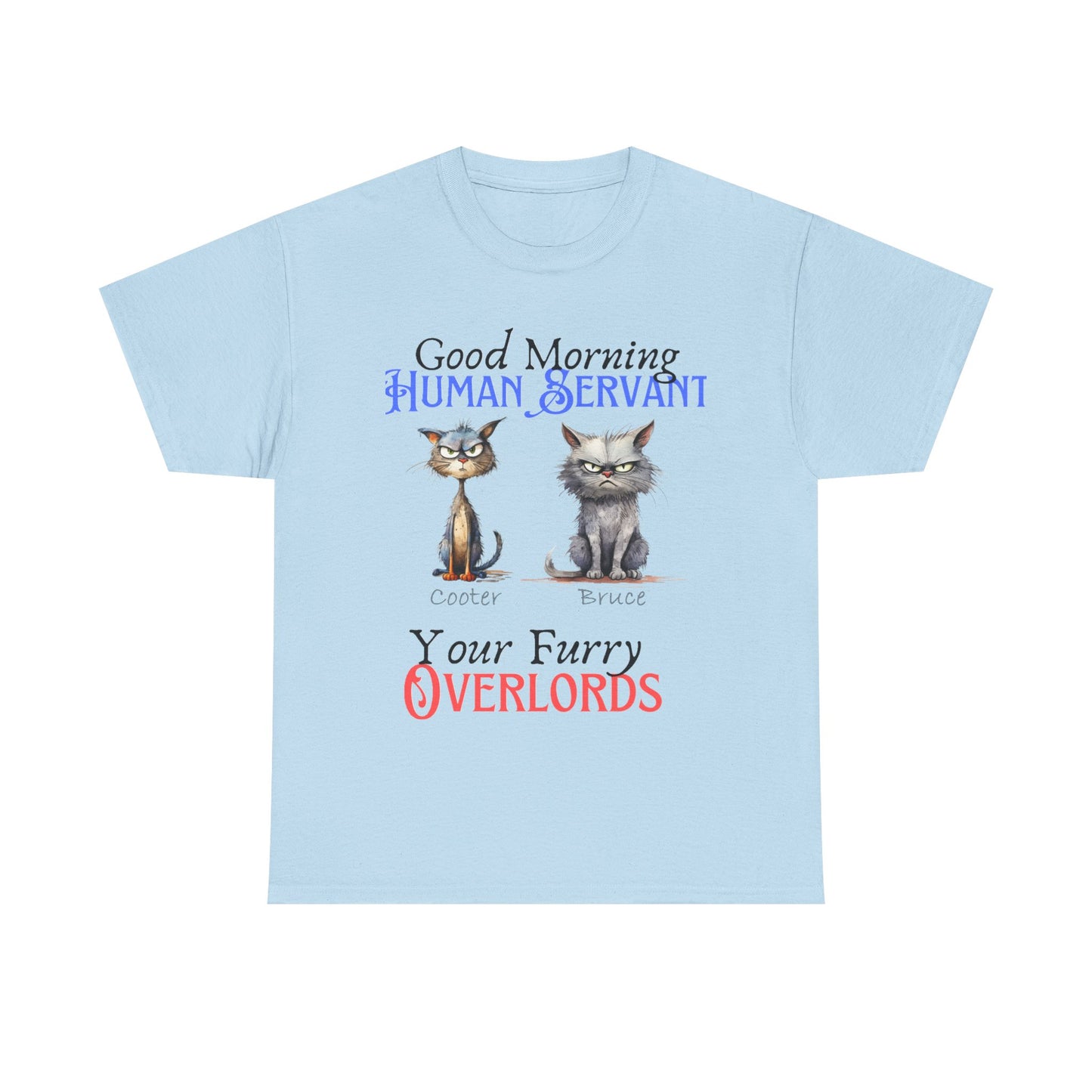 Furry Overlord - Personalized - Unisex Heavy Cotton Tee - Mother's Day - Father's Day - T-Shirts