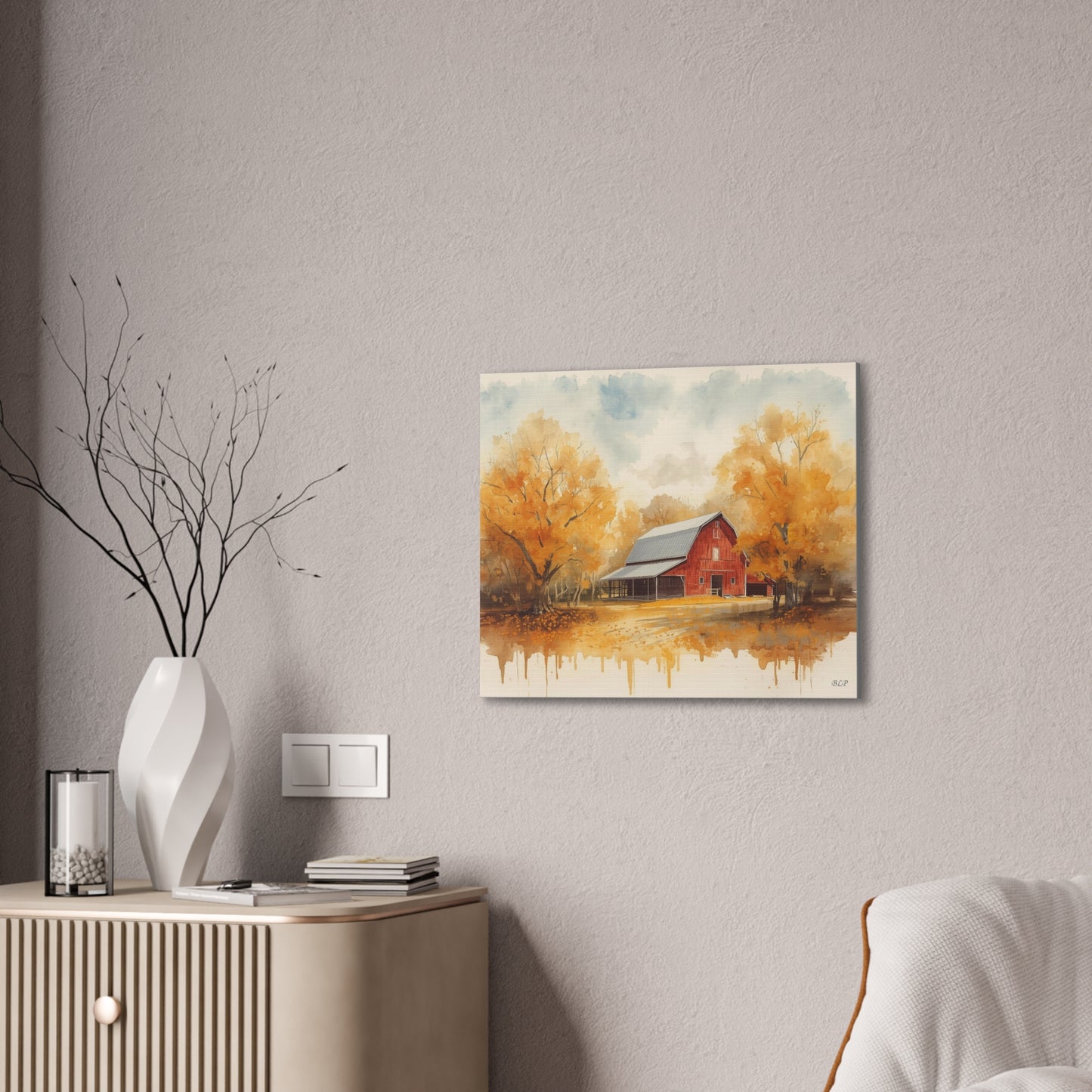 Red Barn - Canvas Stretched, 0.75"- 2026 Wall Art