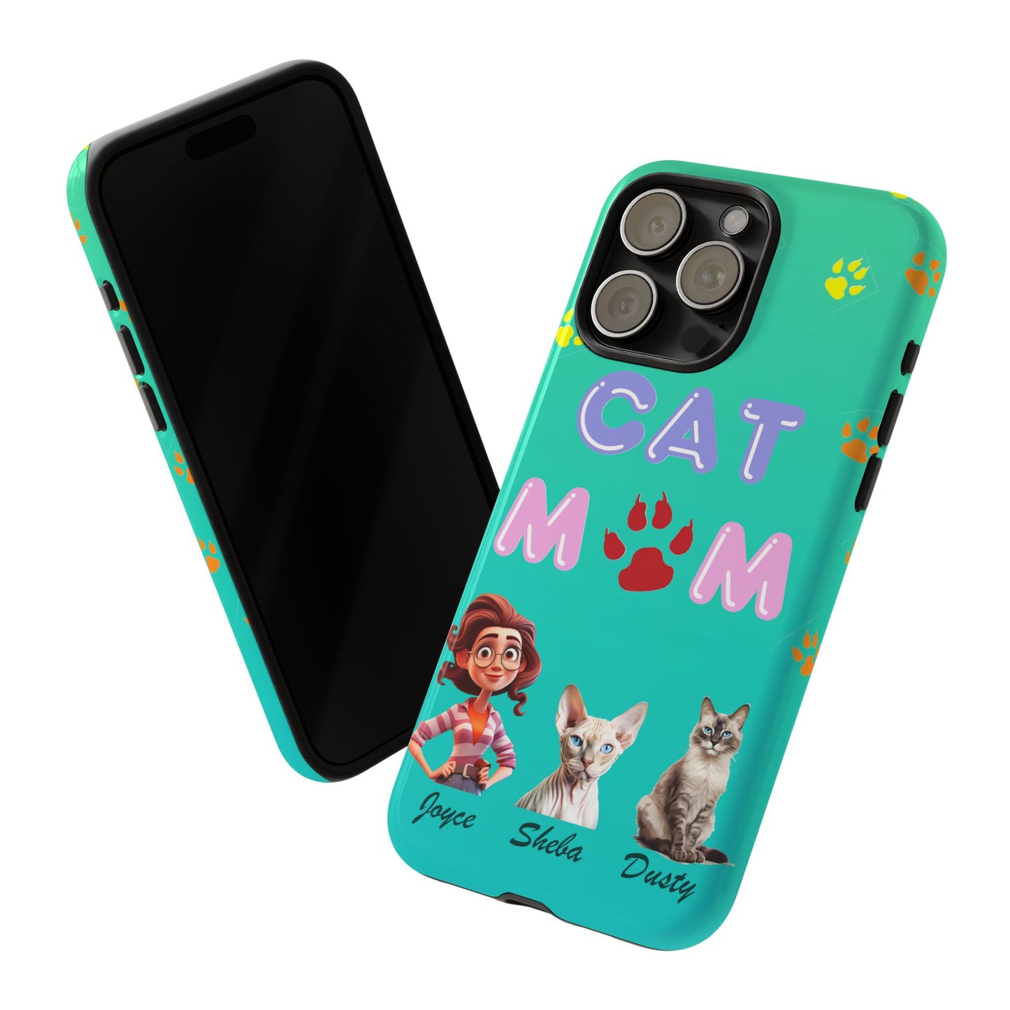 Cat Mom - Tough Cases - Mother's Day - Whimsical