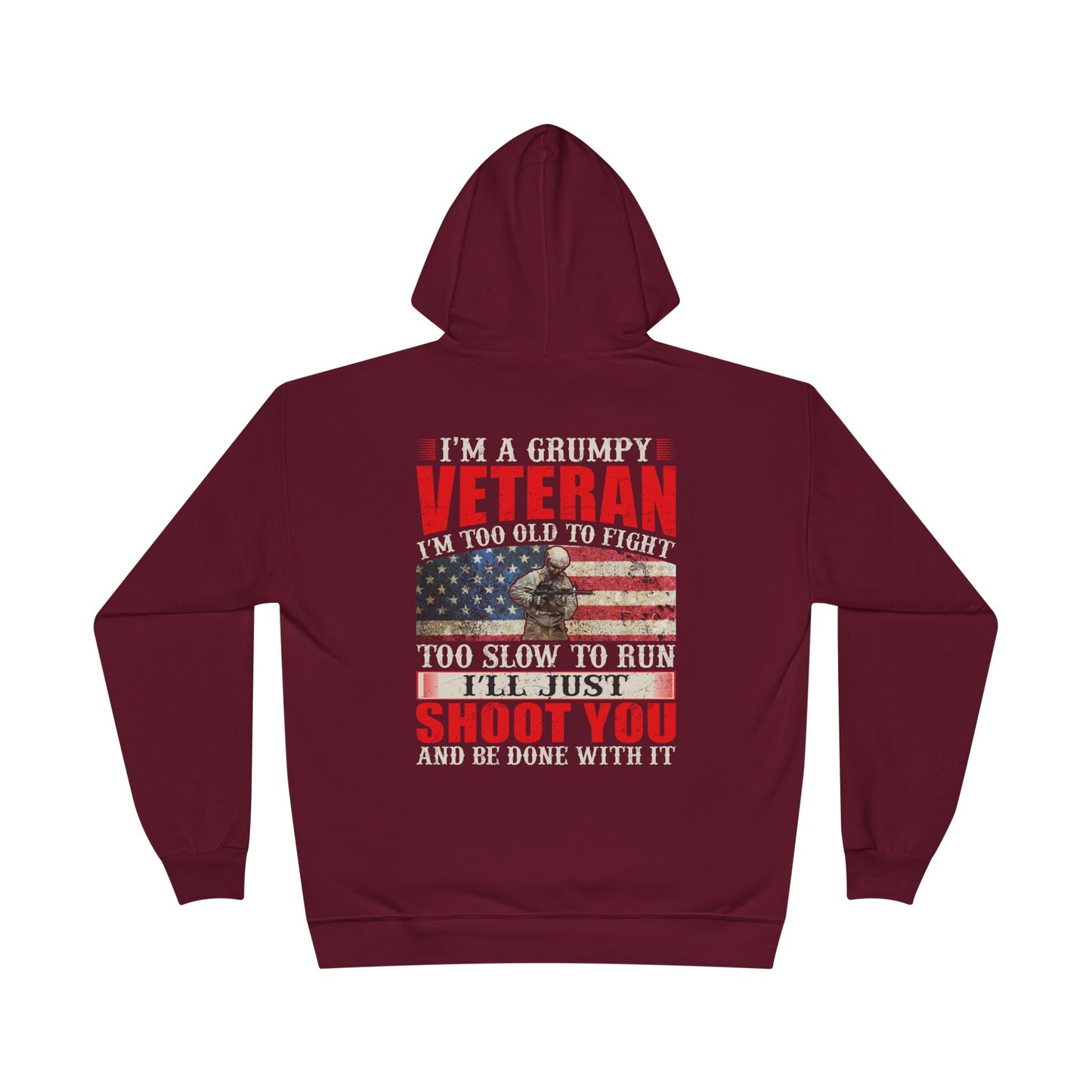 Military - Veteran - Unisex EcoSmart® Pullover Hoodie Sweatshirt