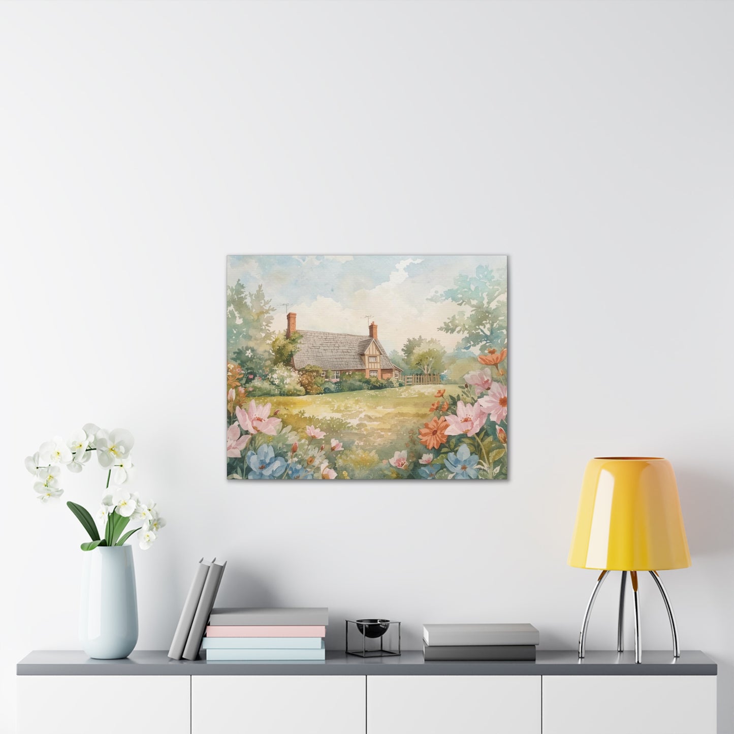 English Cottage - Canvas Stretched, 0.75" - 2026 Wall Art - Places