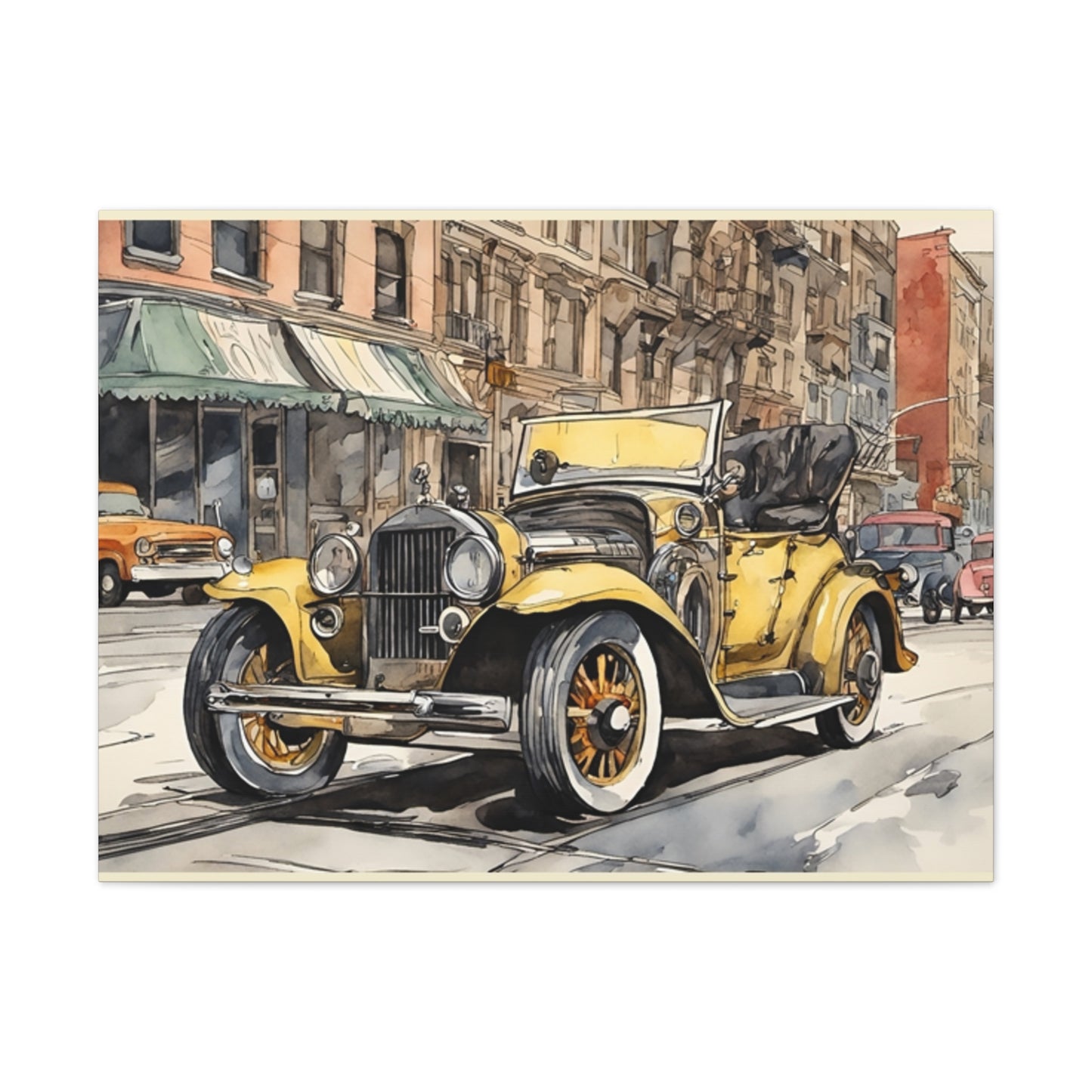 Antique Car - Canvas Stretched, 0.75" - Father's Day