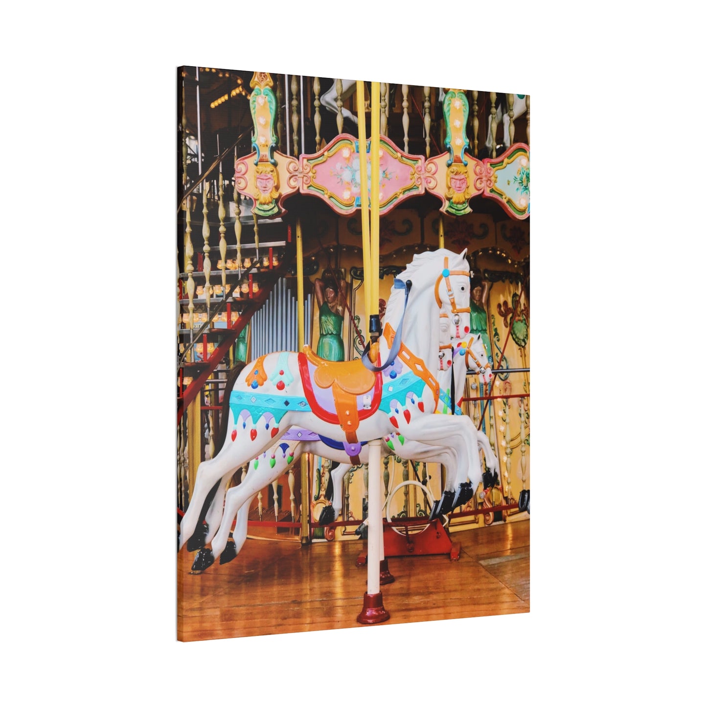 Carousel Horses - Canvas Stretched, 0.75"