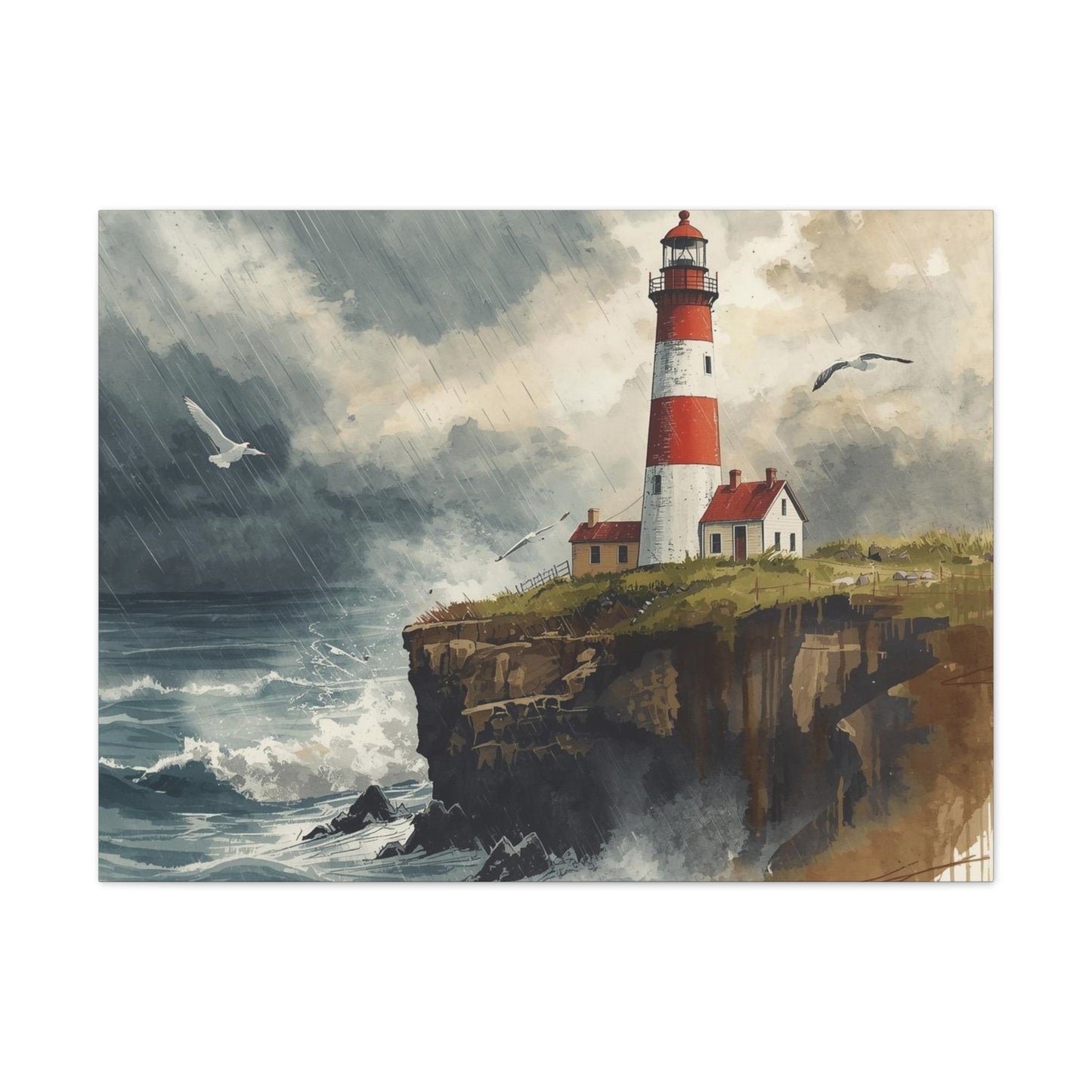North Coast Light House - Canvas Stretched, 0.75" - 2026 Wall Art Places