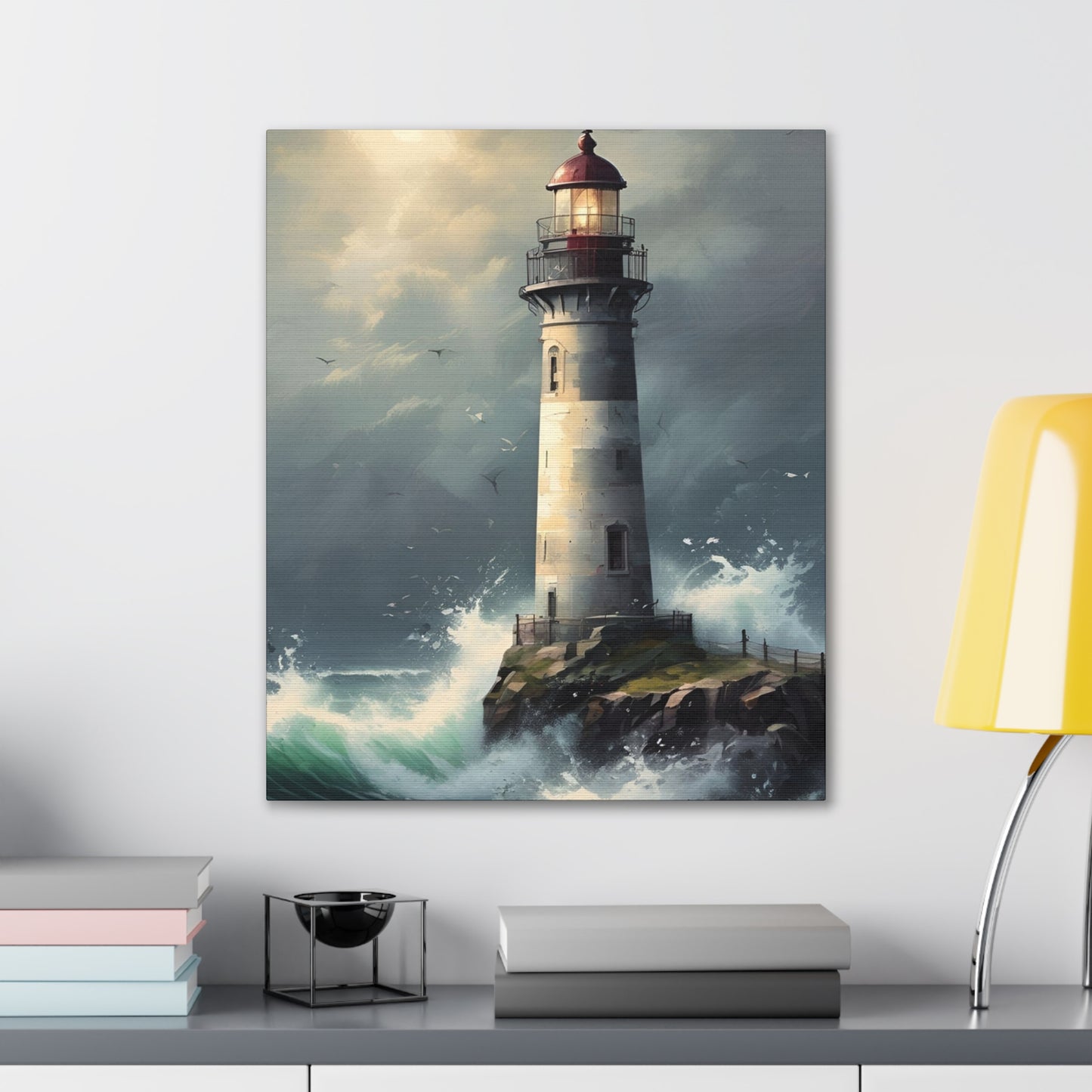 Light House - Canvas Stretched, 0.75"