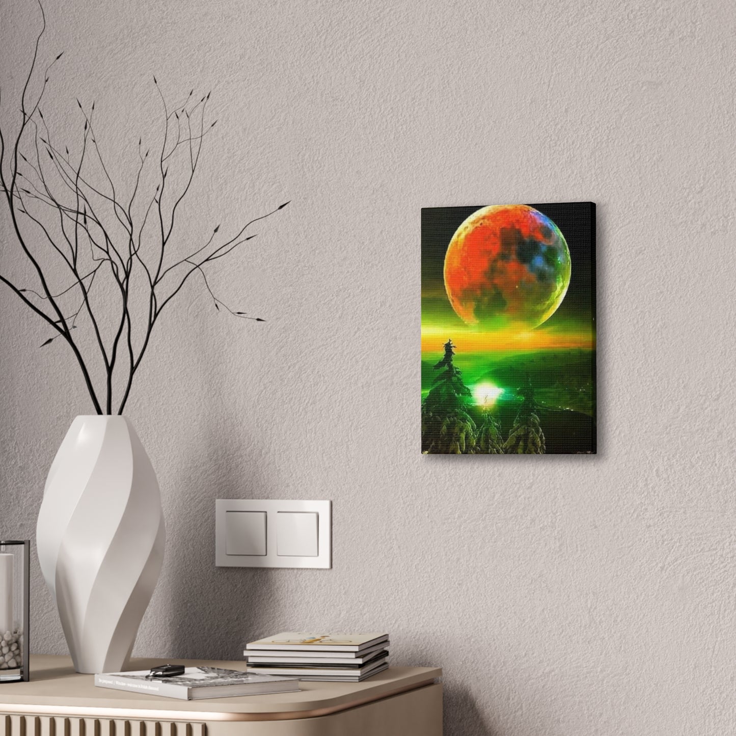 Harvest Moon - Canvas Stretched, 0.75"