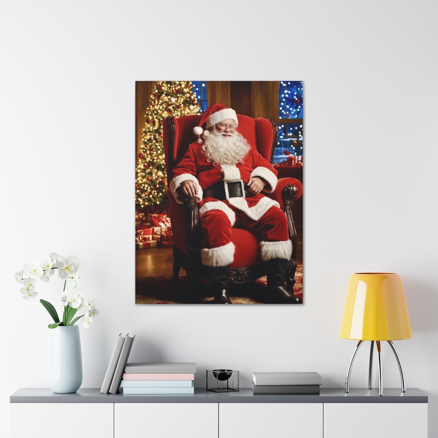 Santa - Canvas Stretched, 0.75" - Christmas