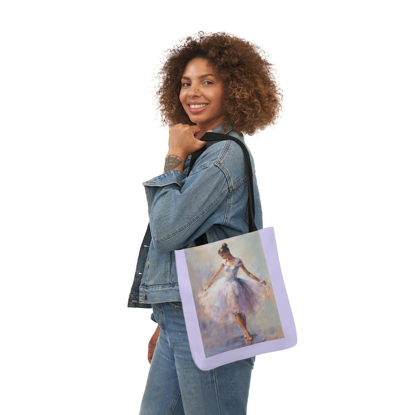 Dancer - Canvas Tote Bag, 5-Color Straps