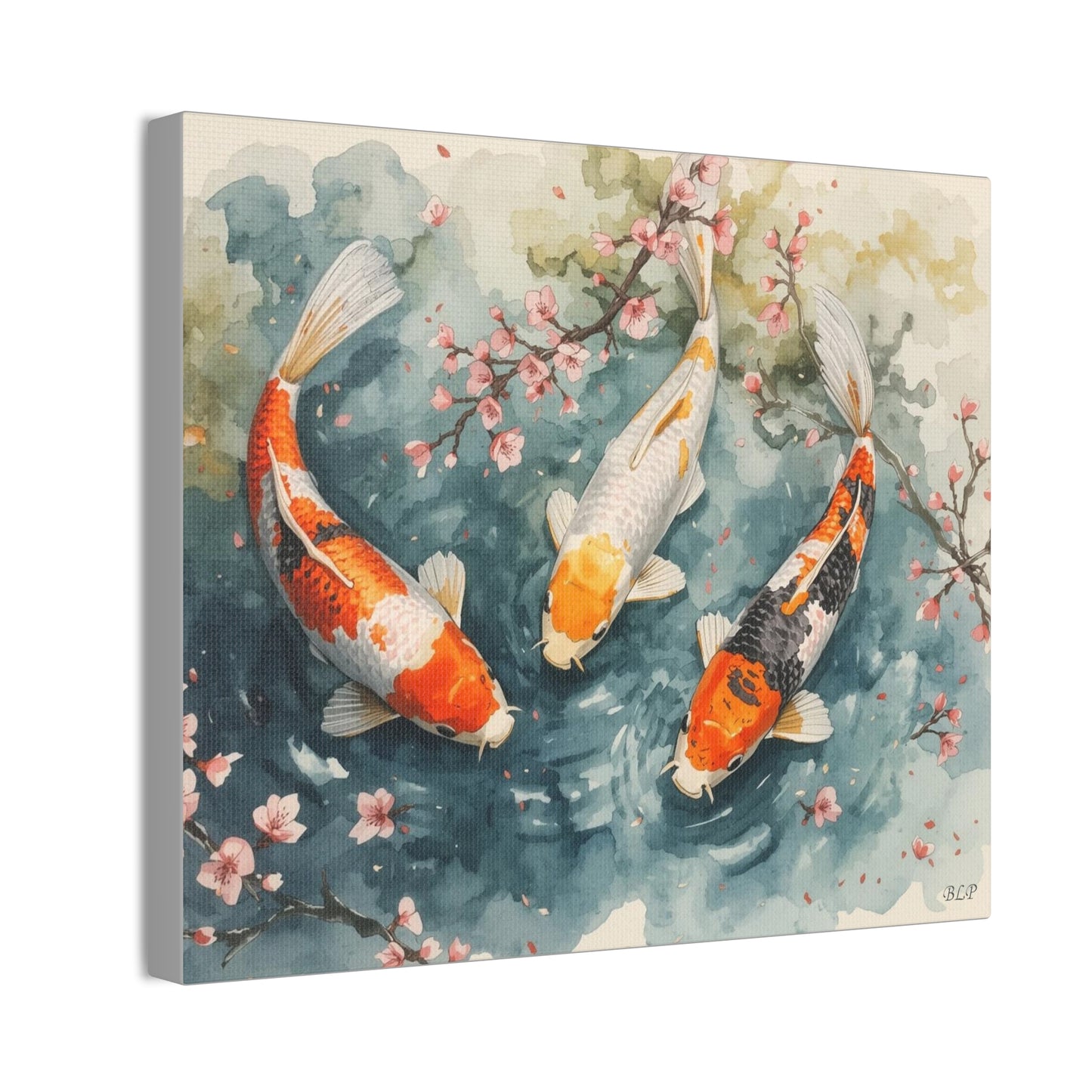 Three KOI - Canvas Stretched, 0.75" - 2026 Wall Art - Animals