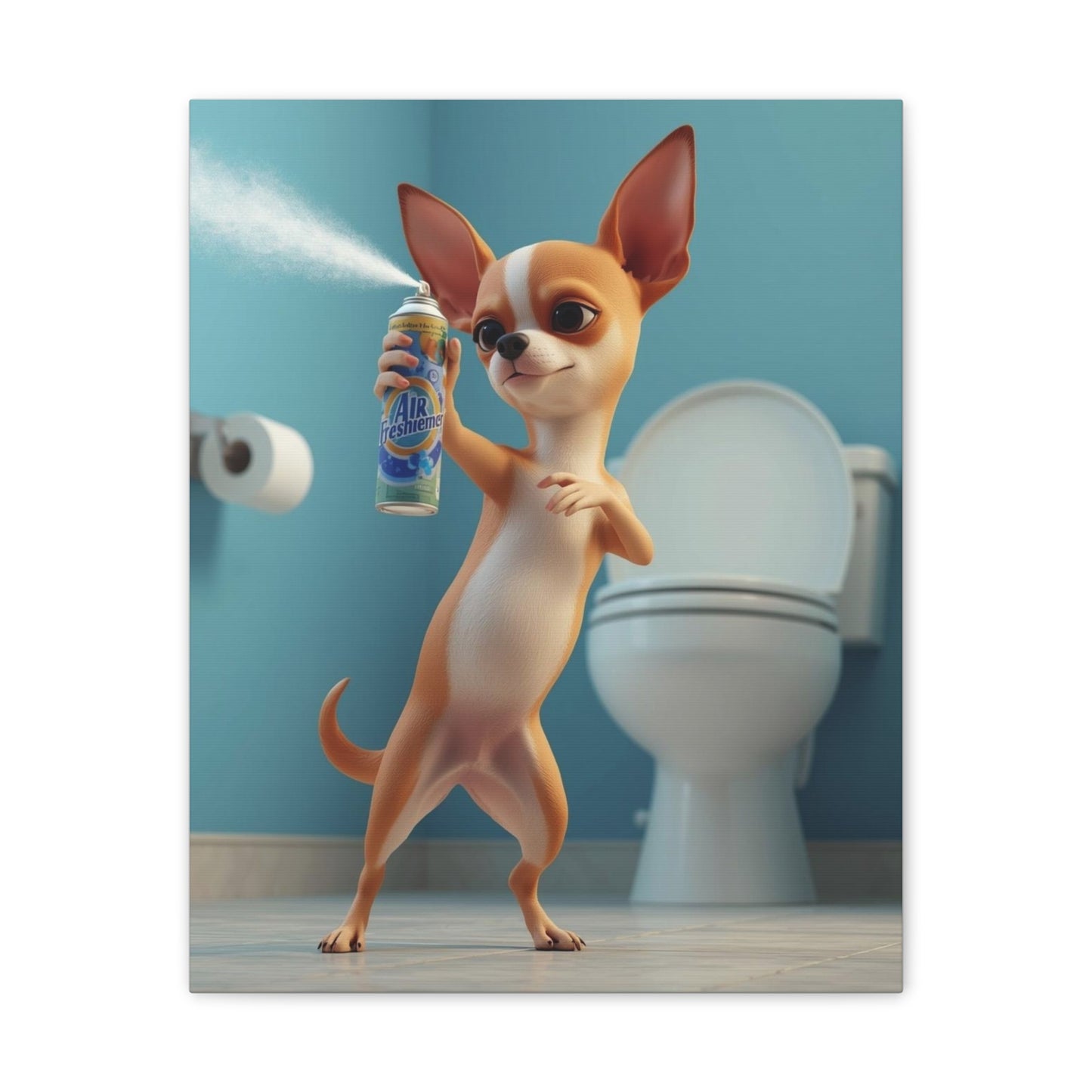 Chihuahua - Canvas Stretched, 0.75" - Wall art 2026 - Bathroom Humor