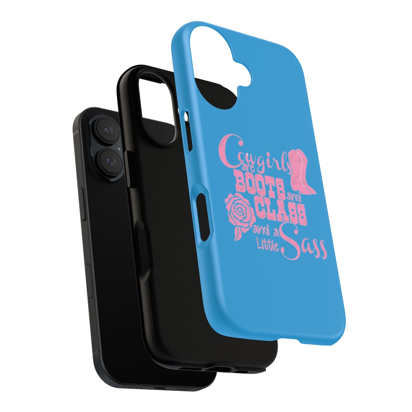 CowGirls are Boots -Tough Whimsical Phone Cases