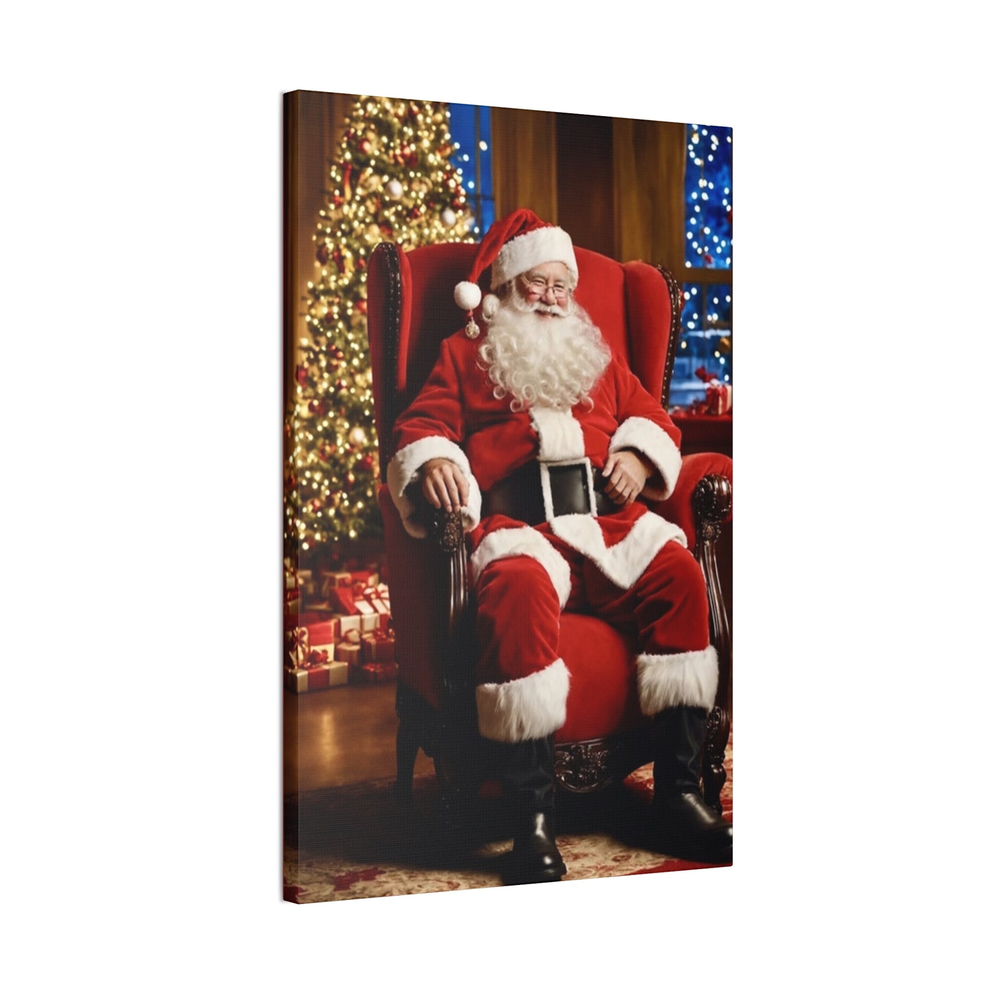 Santa - Canvas Stretched, 0.75" - Christmas