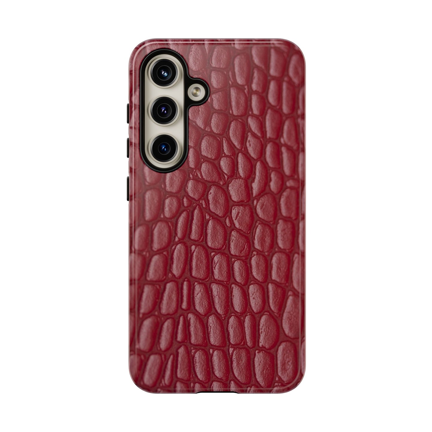 Red Leather - Tough Cases - Whimsical Phone Cases