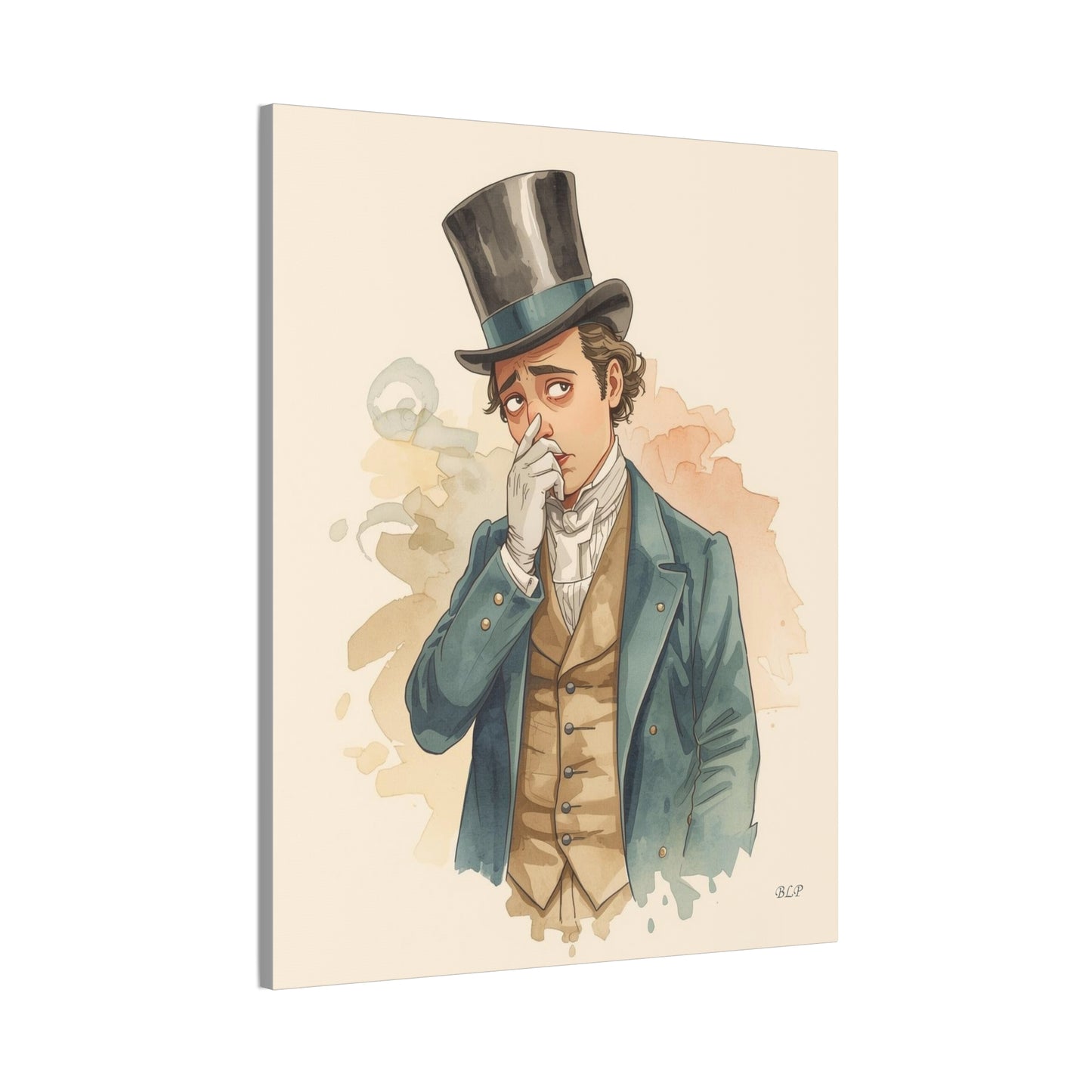 Victorian Man - Canvas Stretched, 0.75" - 2026 Wall Art - Bathroom Humor