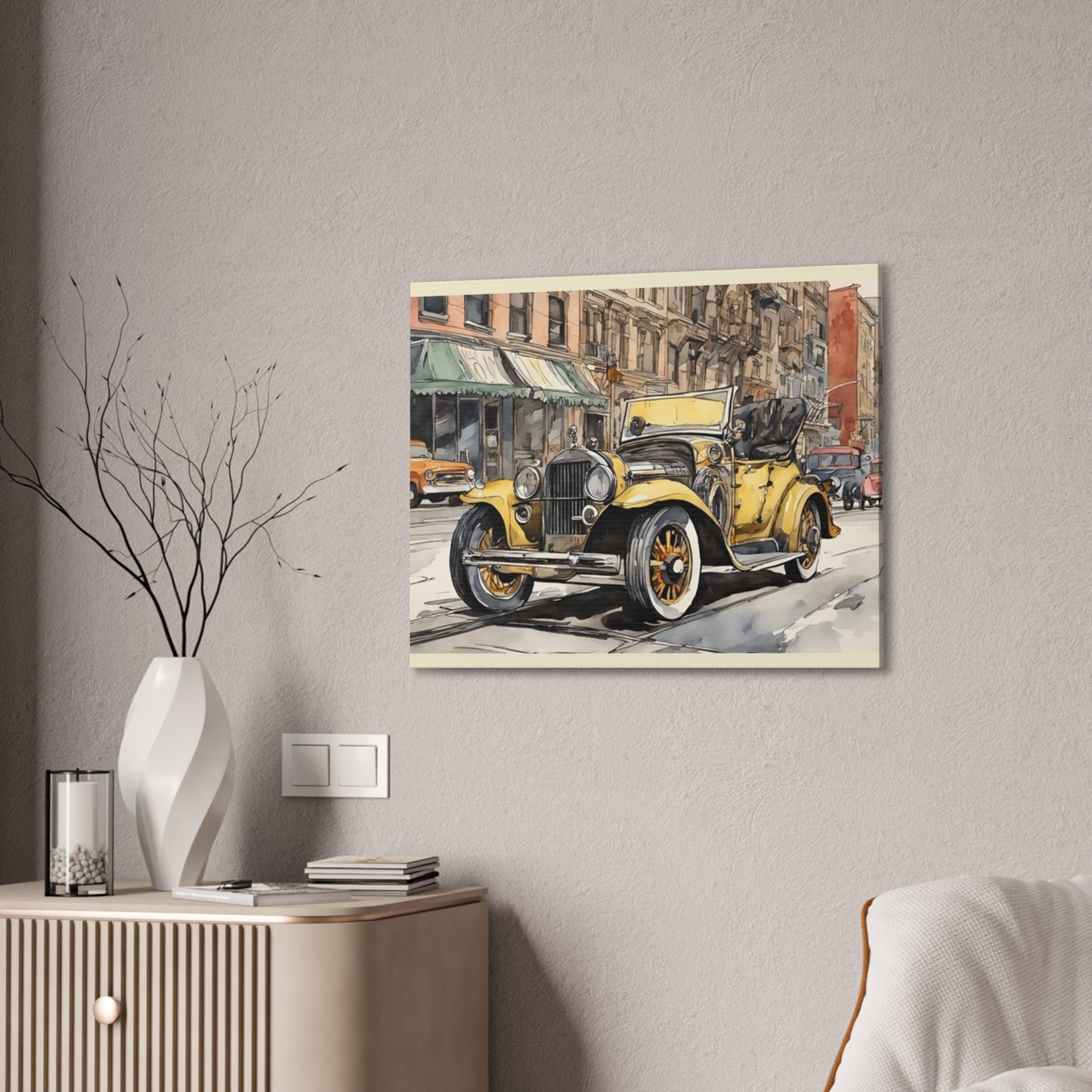 Antique Car - Canvas Stretched, 0.75" - Father's Day