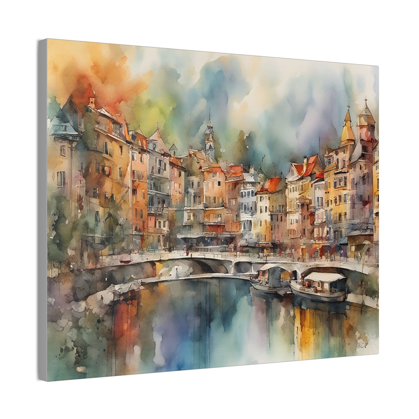 Coastal Town - Canvas Stretched, 0.75" - 2026 Wall Art - Places