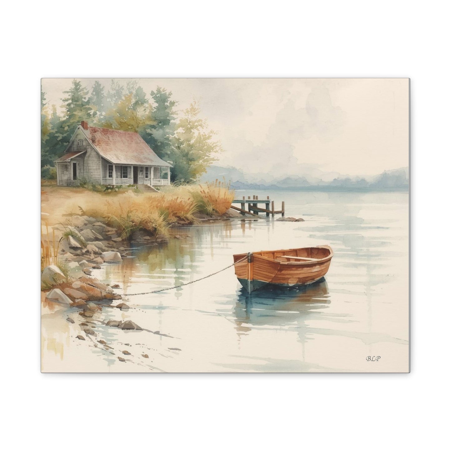 Cabin on the Lake II - Canvas Stretched, 0.75" - 2026 Wall Art - Scenes