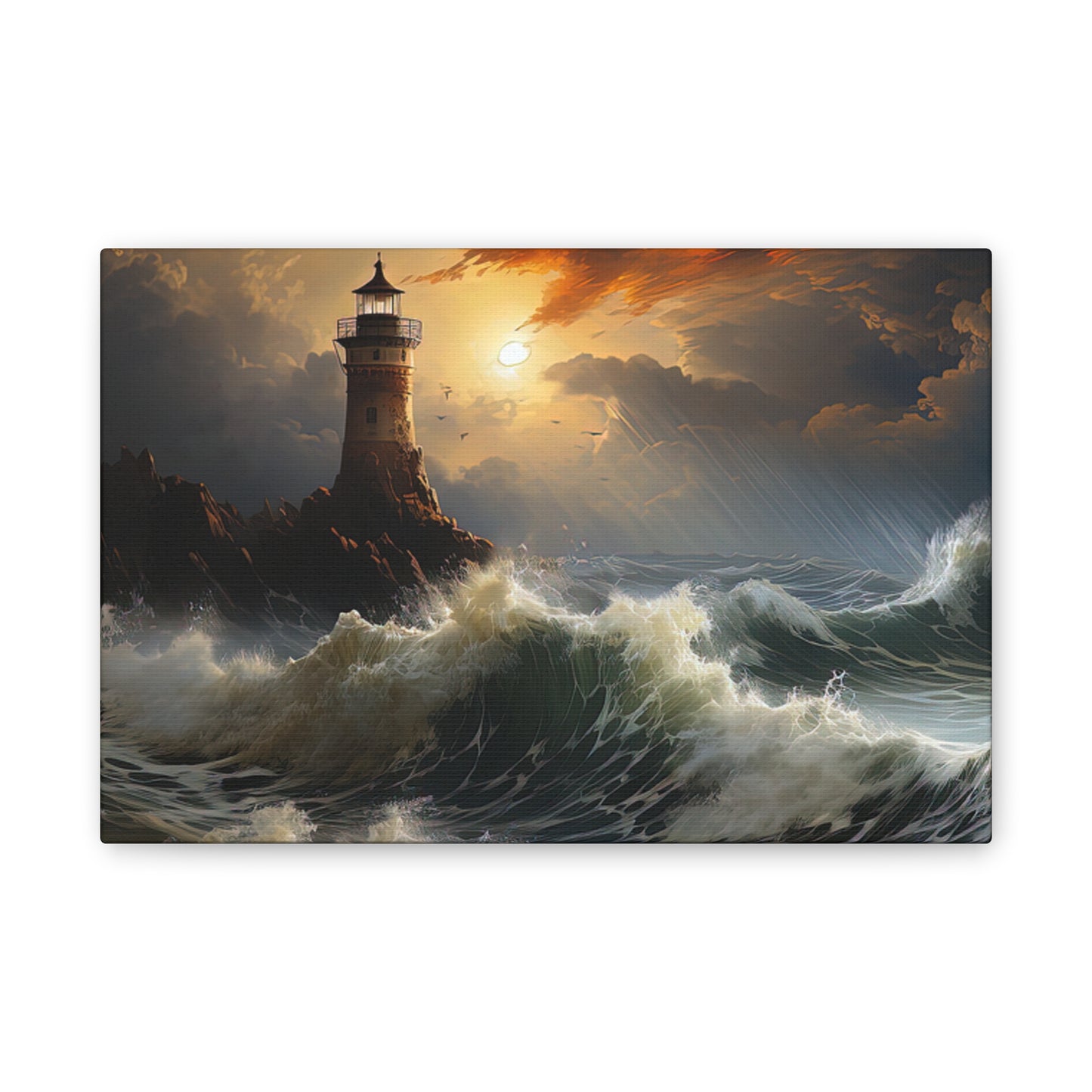 Light House - Canvas Stretched, 0.75"