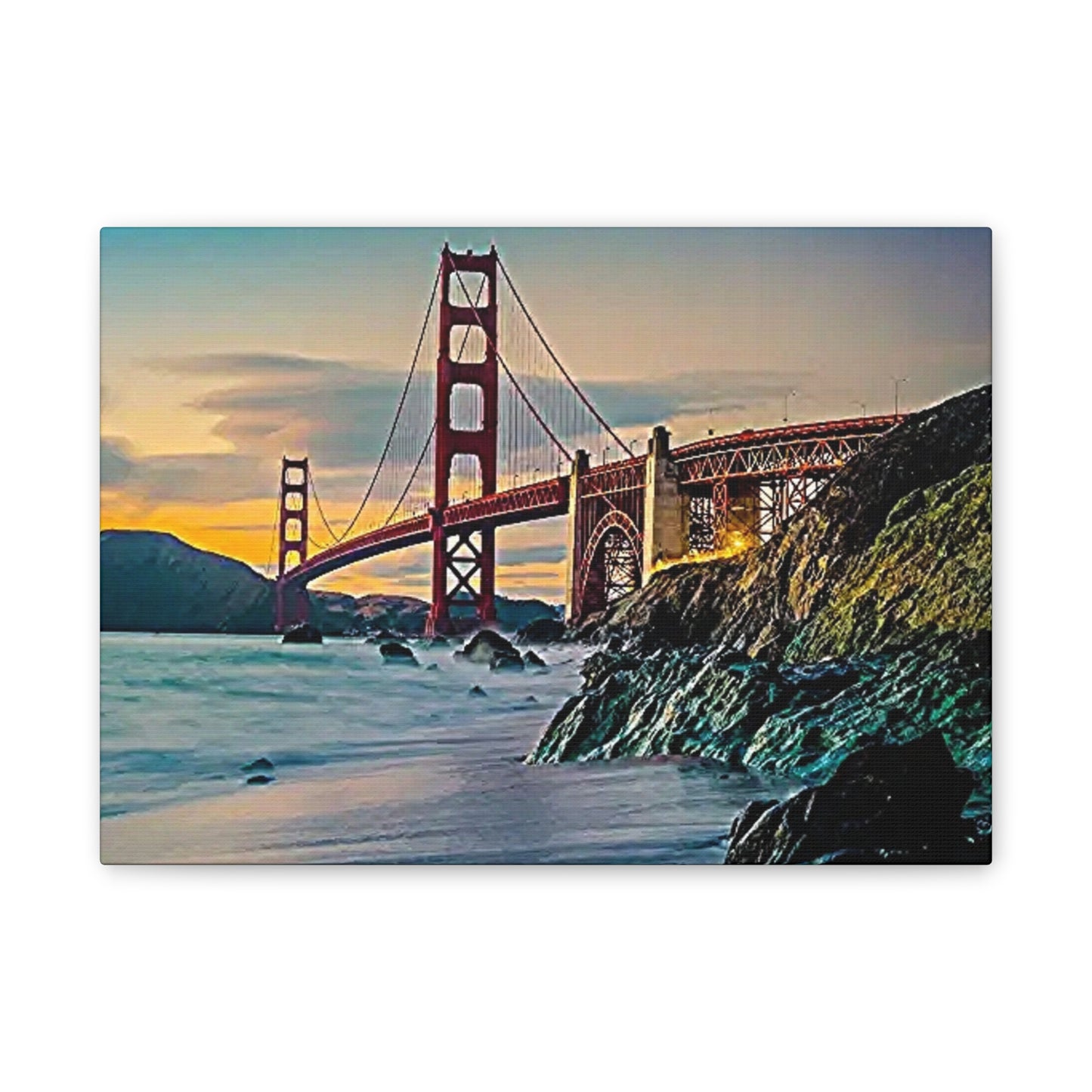 Golden Gate - Canvas Stretched, 0.75"