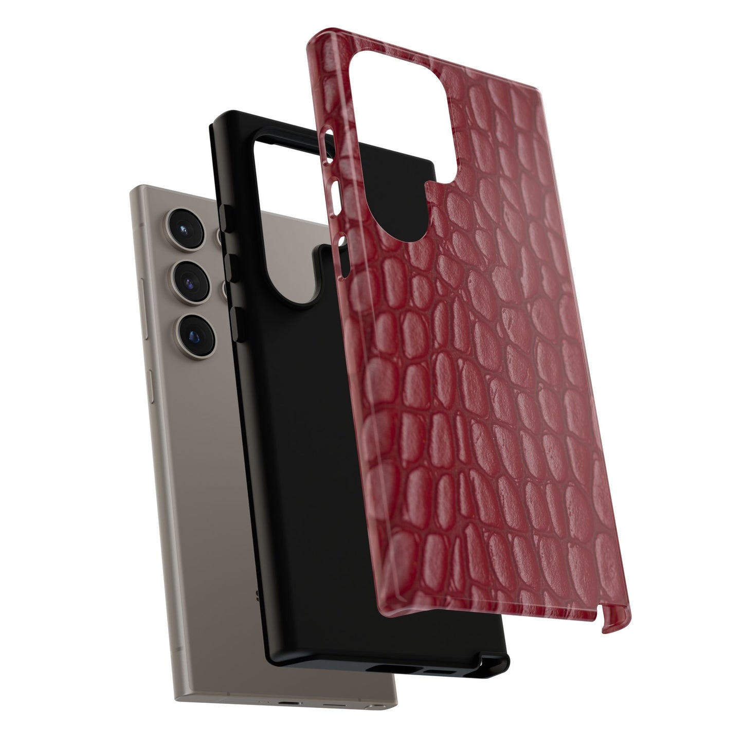 Red Leather - Tough Cases - Whimsical Phone Cases