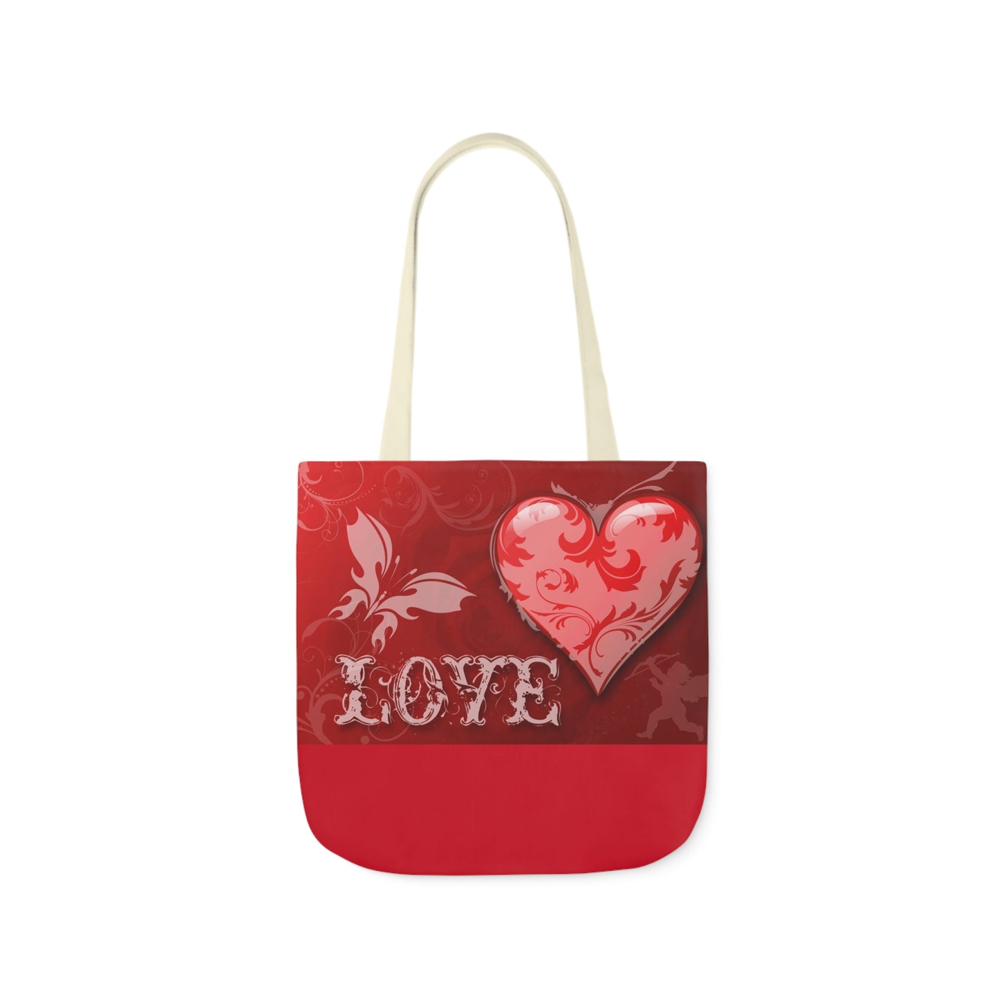 Valentines - Canvas Tote Bag, 5-Color Straps