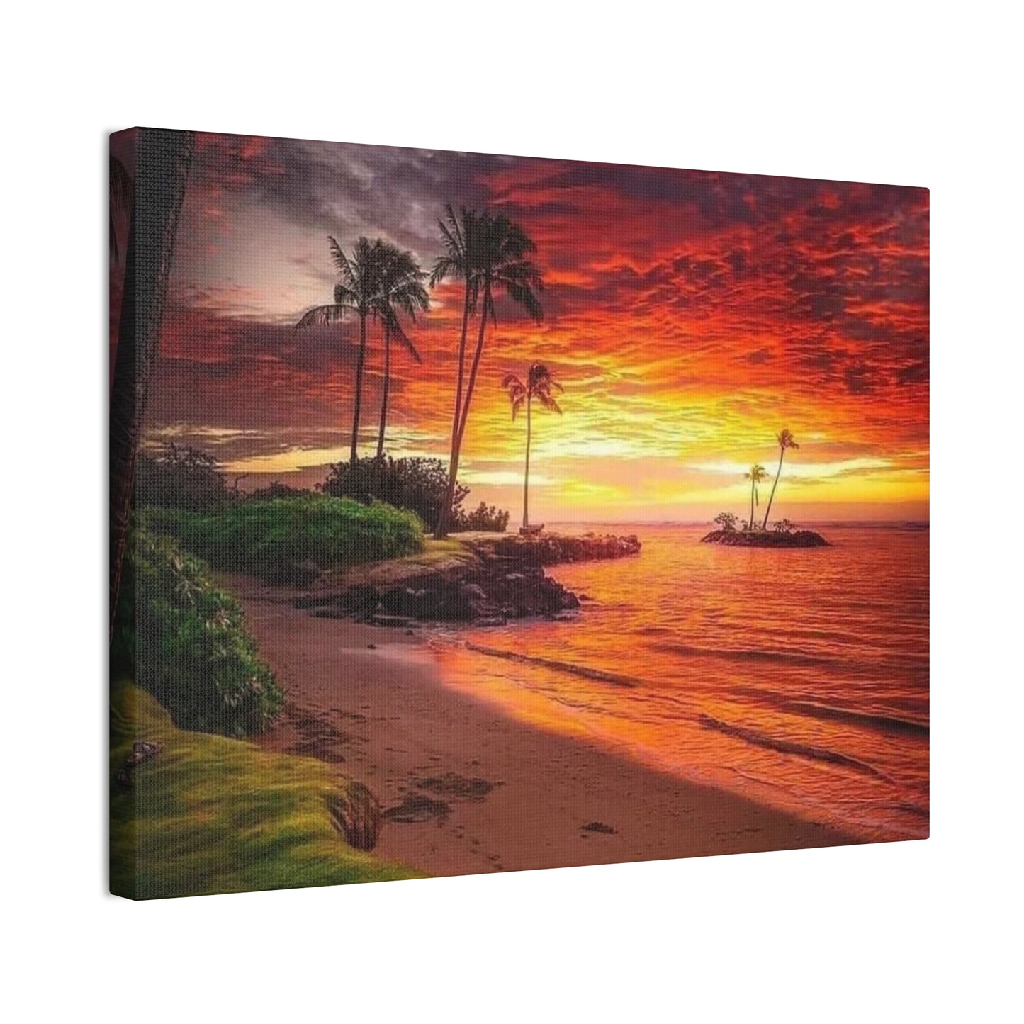 Sunset Island - Canvas Stretched, 0.75"