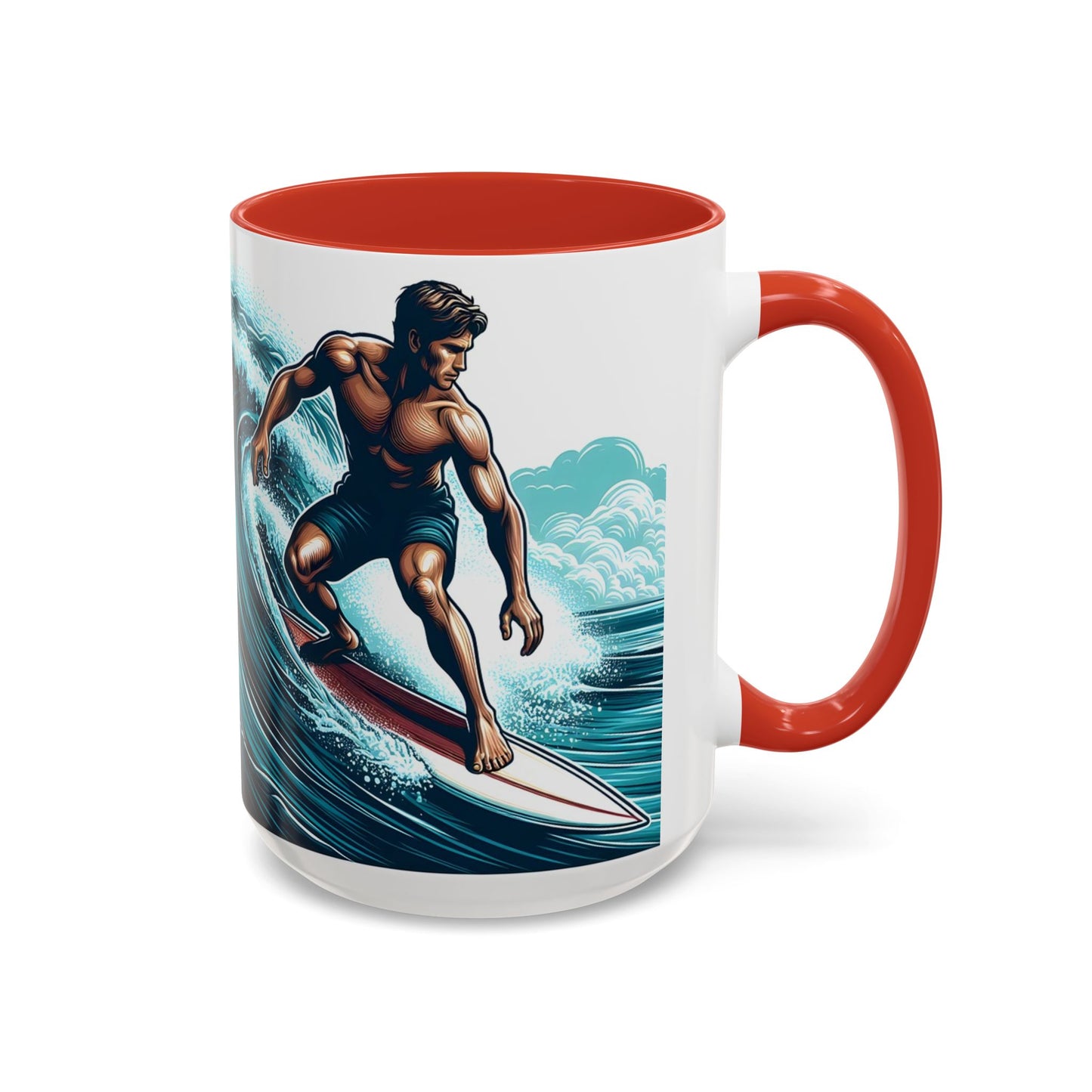 Surfer - Accent Coffee Mug (11, 15oz)