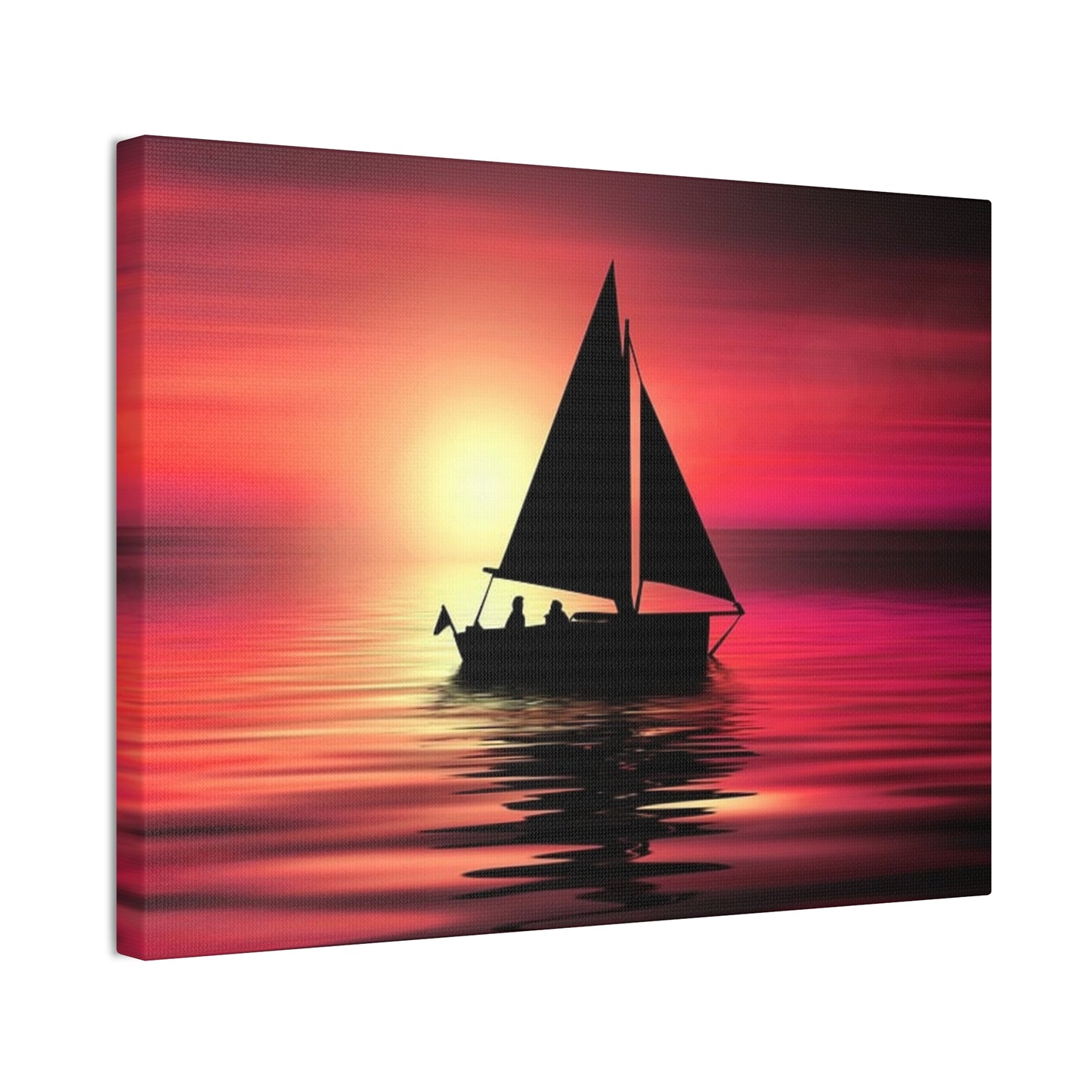 Sailing at Sunset - Canvas Stretched, 0.75"