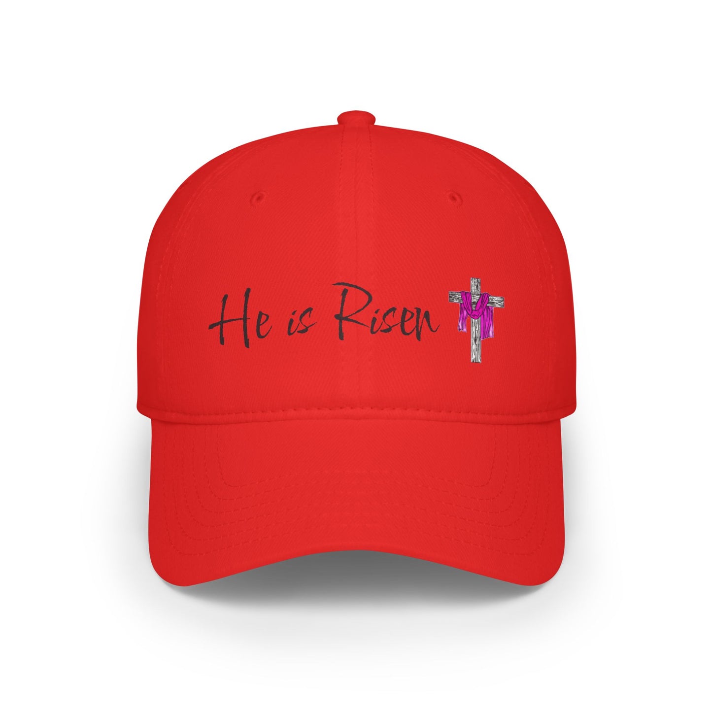 He is Risen - Black - Low Profile Baseball Cap - Easter - Mother's Day - Father's Day - Easter 1