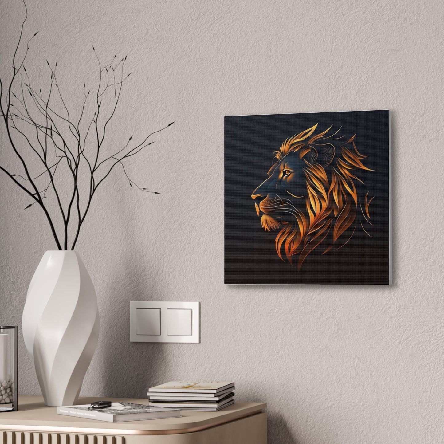 Lion - Canvas Stretched, 0.75"