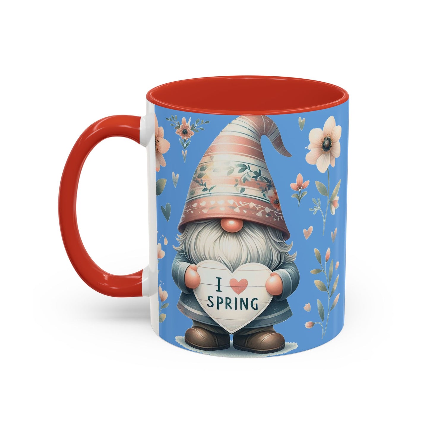 I Love Spring - Accent Coffee Mug (11, 15oz)