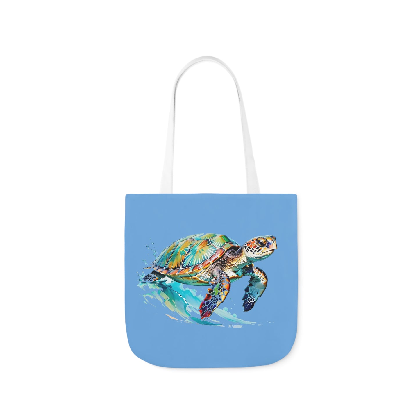 Turtle - Canvas Tote Bag, 5-Color Straps