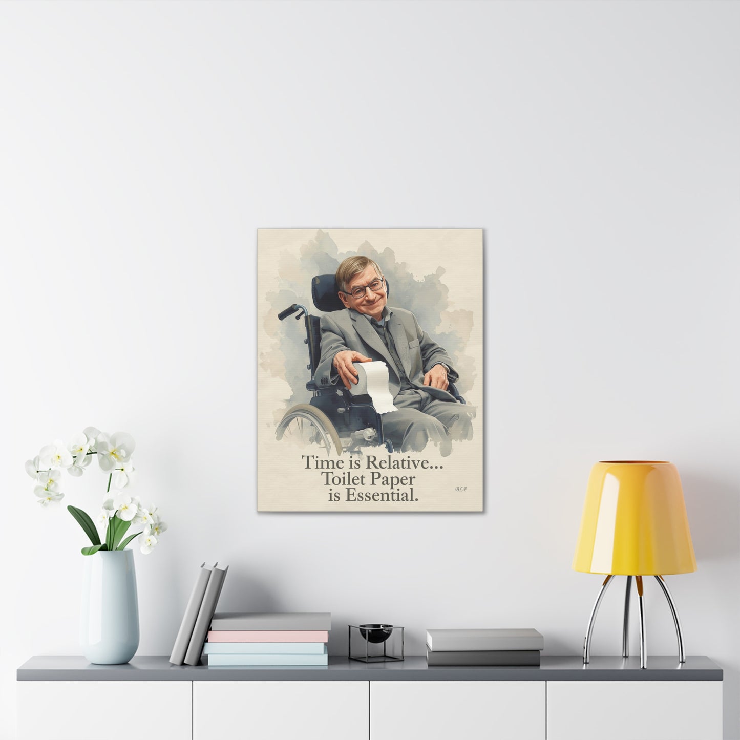 Hawking - Canvas Stretched, 0.75" - 2026 Wall Art - Bathroom Humor