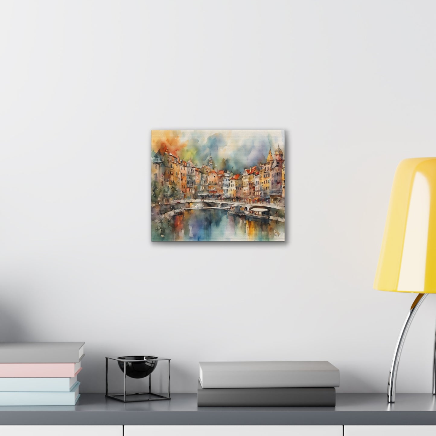 Coastal Town - Canvas Stretched, 0.75" - 2026 Wall Art - Places