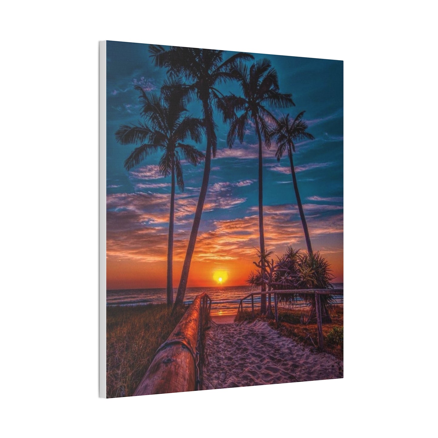 Sunset Palms - Canvas Stretched, 0.75"