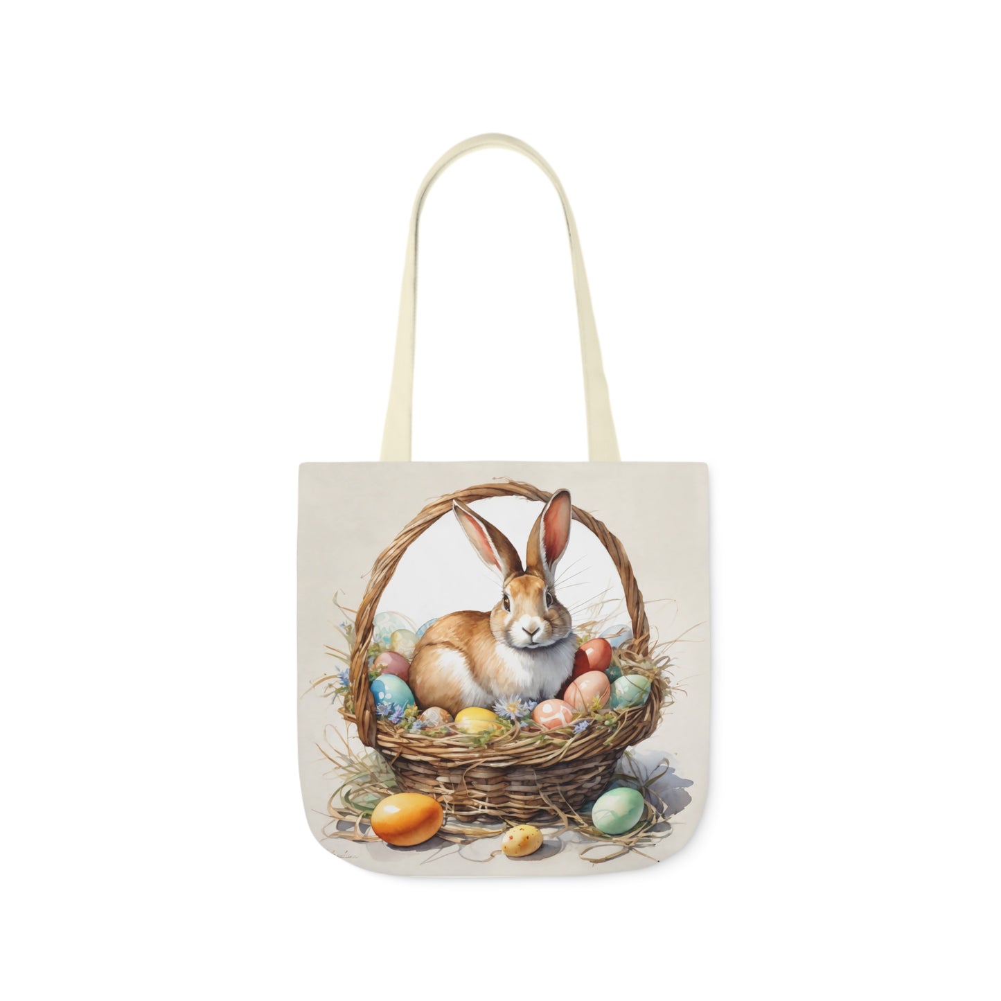 Easter - Canvas Tote Bag, 5-Color Straps -