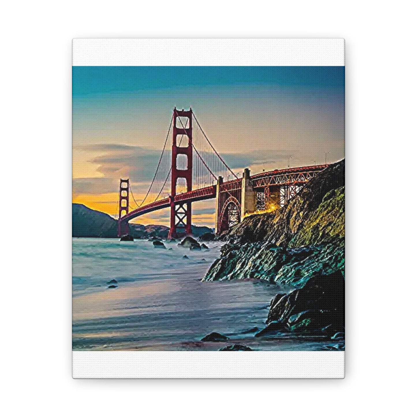 Golden Gate - Canvas Stretched, 0.75"