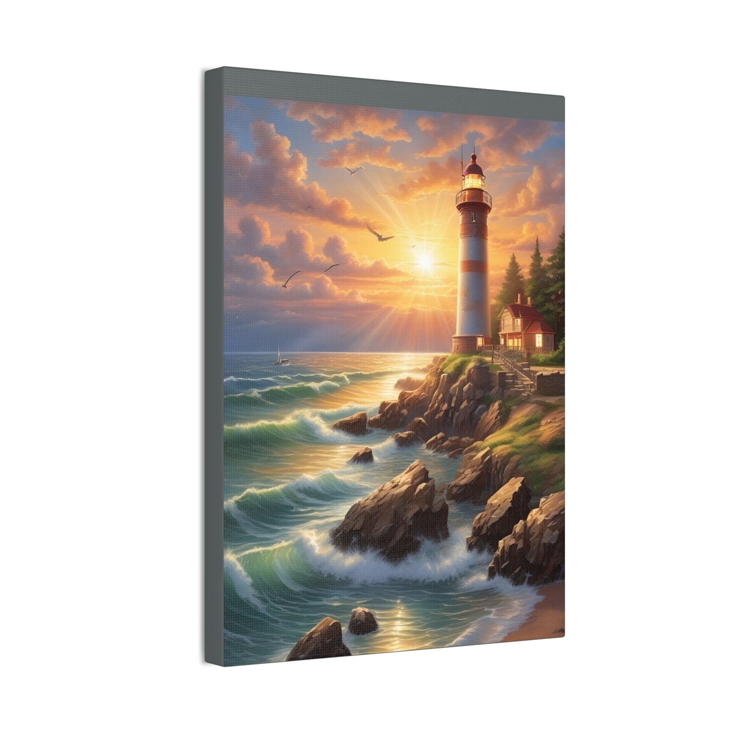 Light House - Canvas Stretched, 0.75"