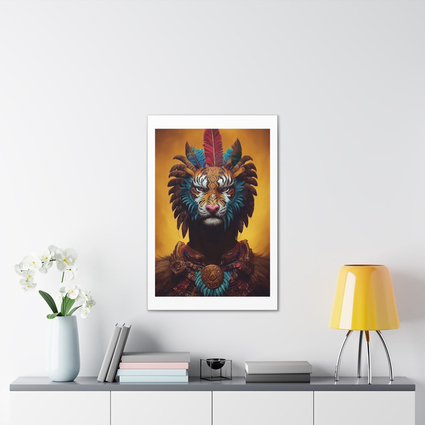 Lion Man - Canvas Stretched, 0.75"