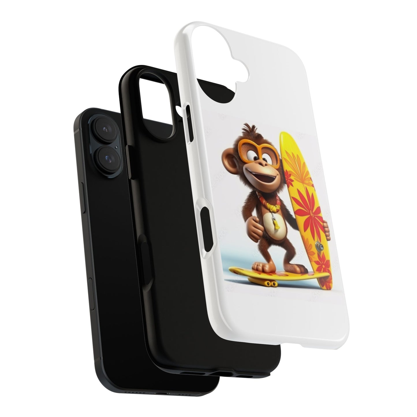 Surfer Monkey -Tough Whimsical Phone Cases