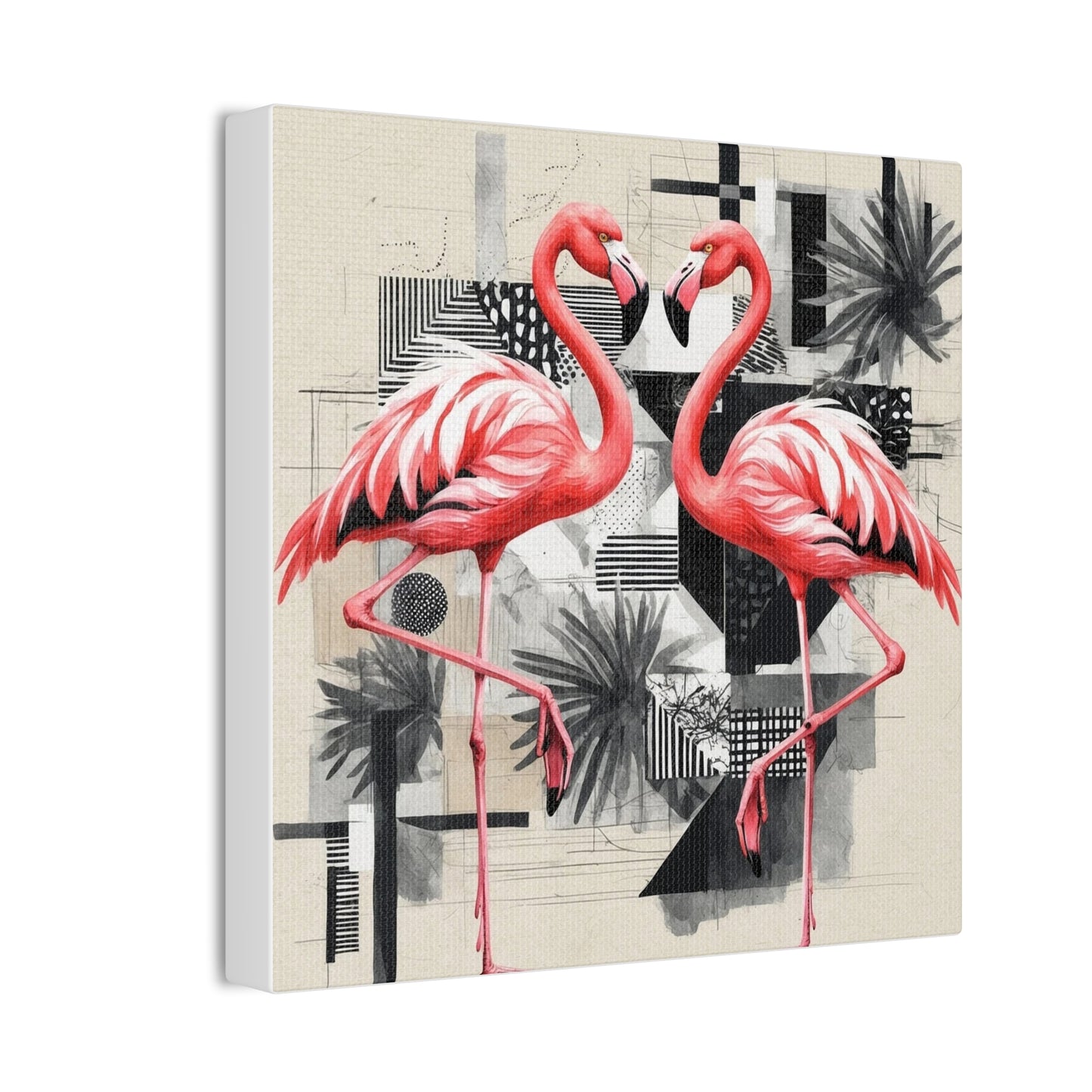 Flamingos -Canvas Stretched, 0.75"