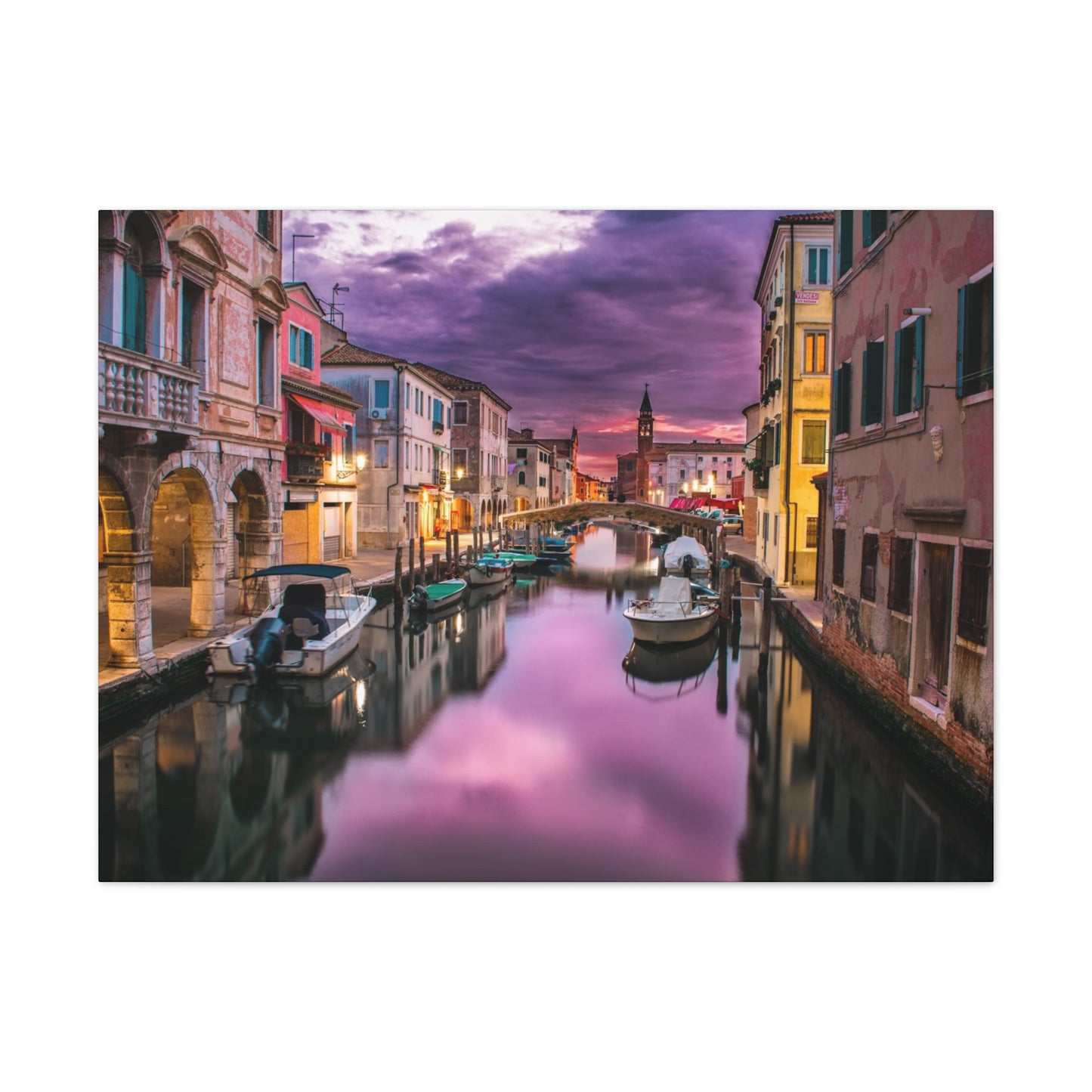 Venice Canal - Canvas Stretched, 0.75"