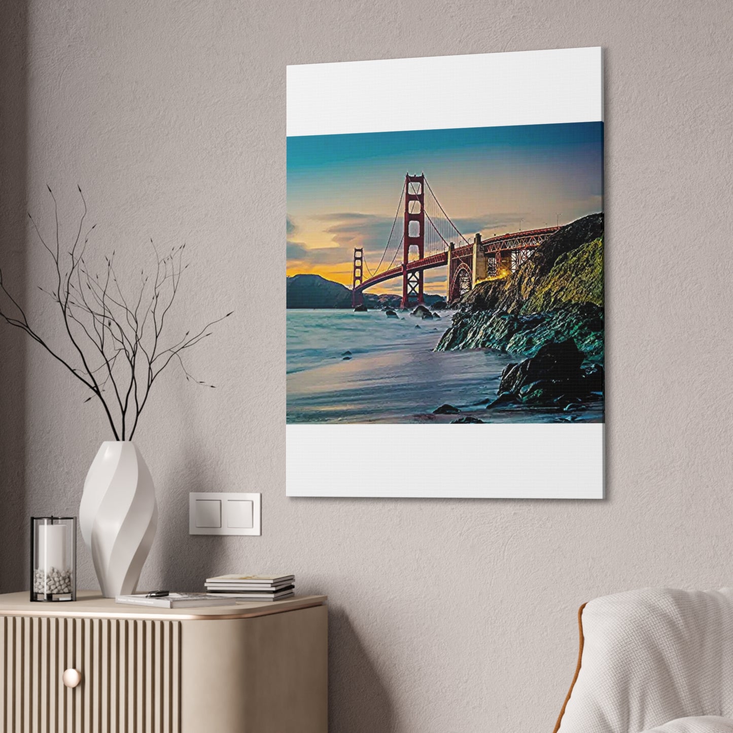 Golden Gate - Canvas Stretched, 0.75"