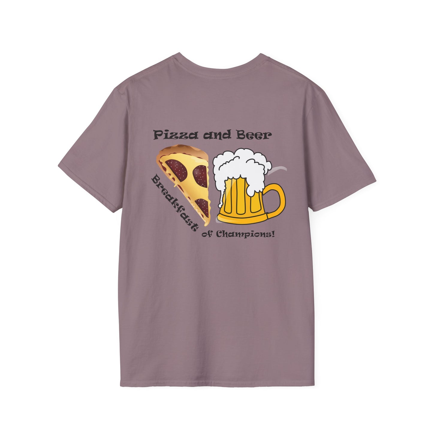 Pizza and Beer - Unisex Softstyle T-Shirt