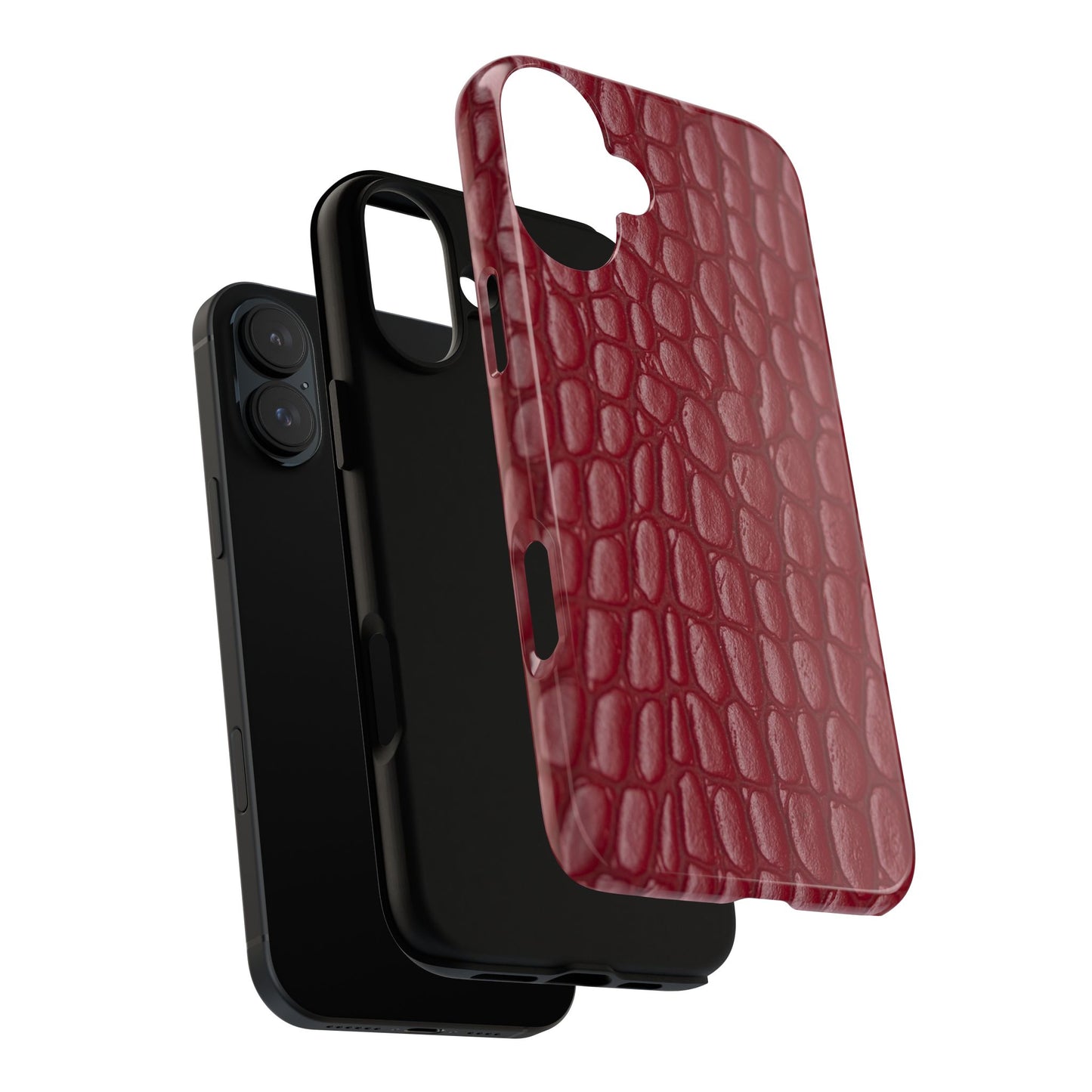 Red Leather - Tough Cases - Whimsical Phone Cases