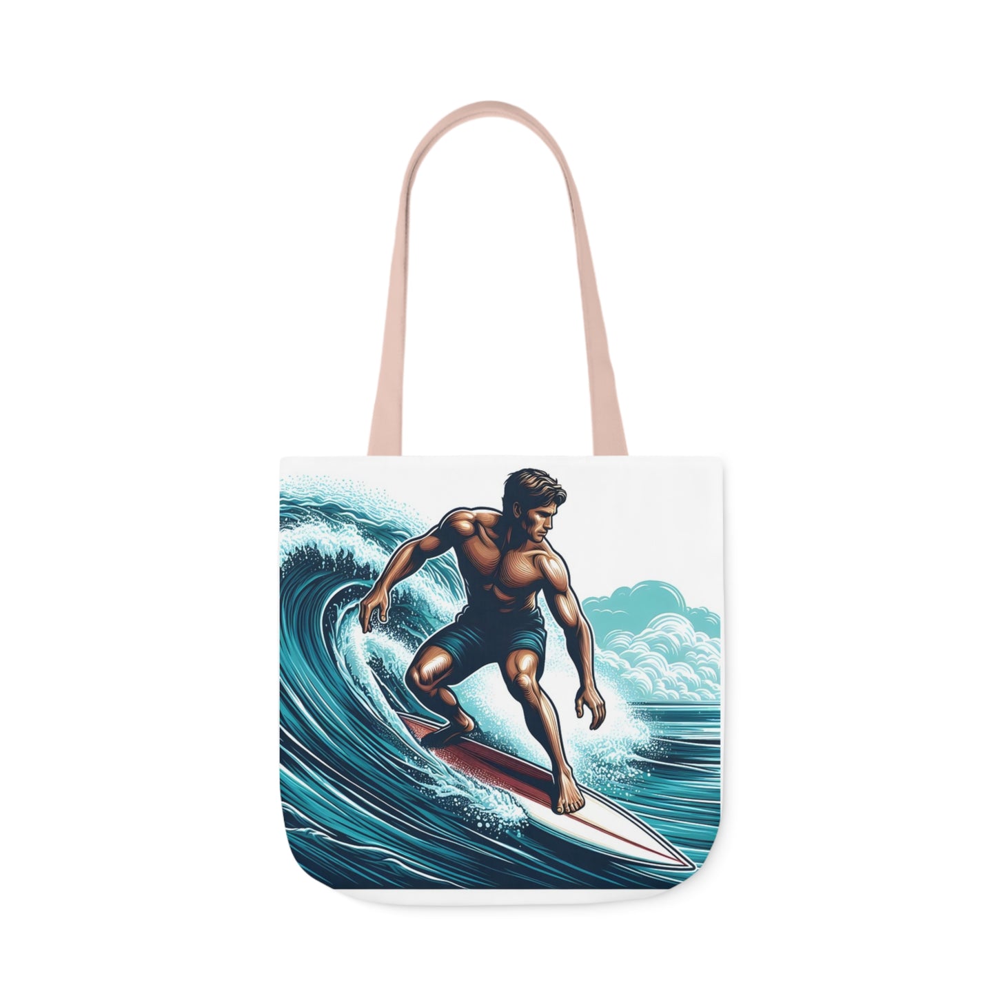 Surfer - Canvas Tote Bag, 5-Color Straps