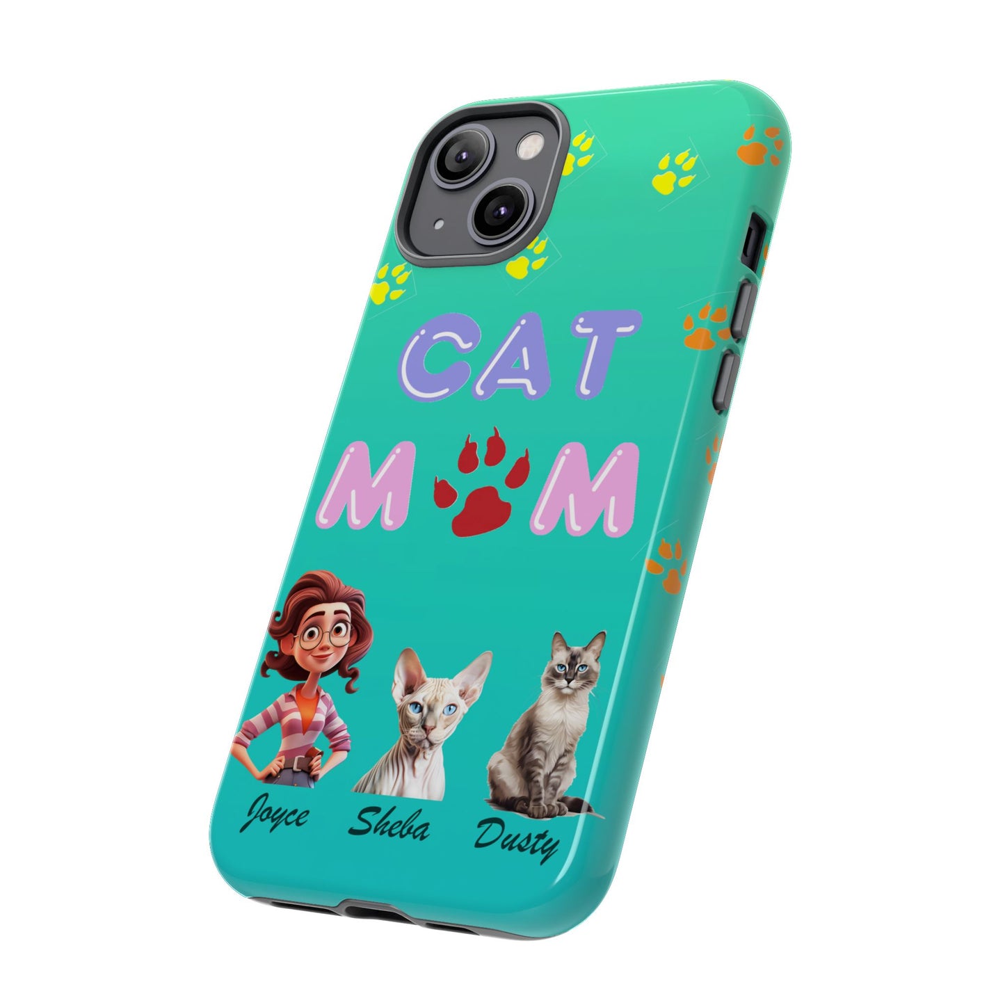 Cat Mom - Tough Cases - Mother's Day - Whimsical